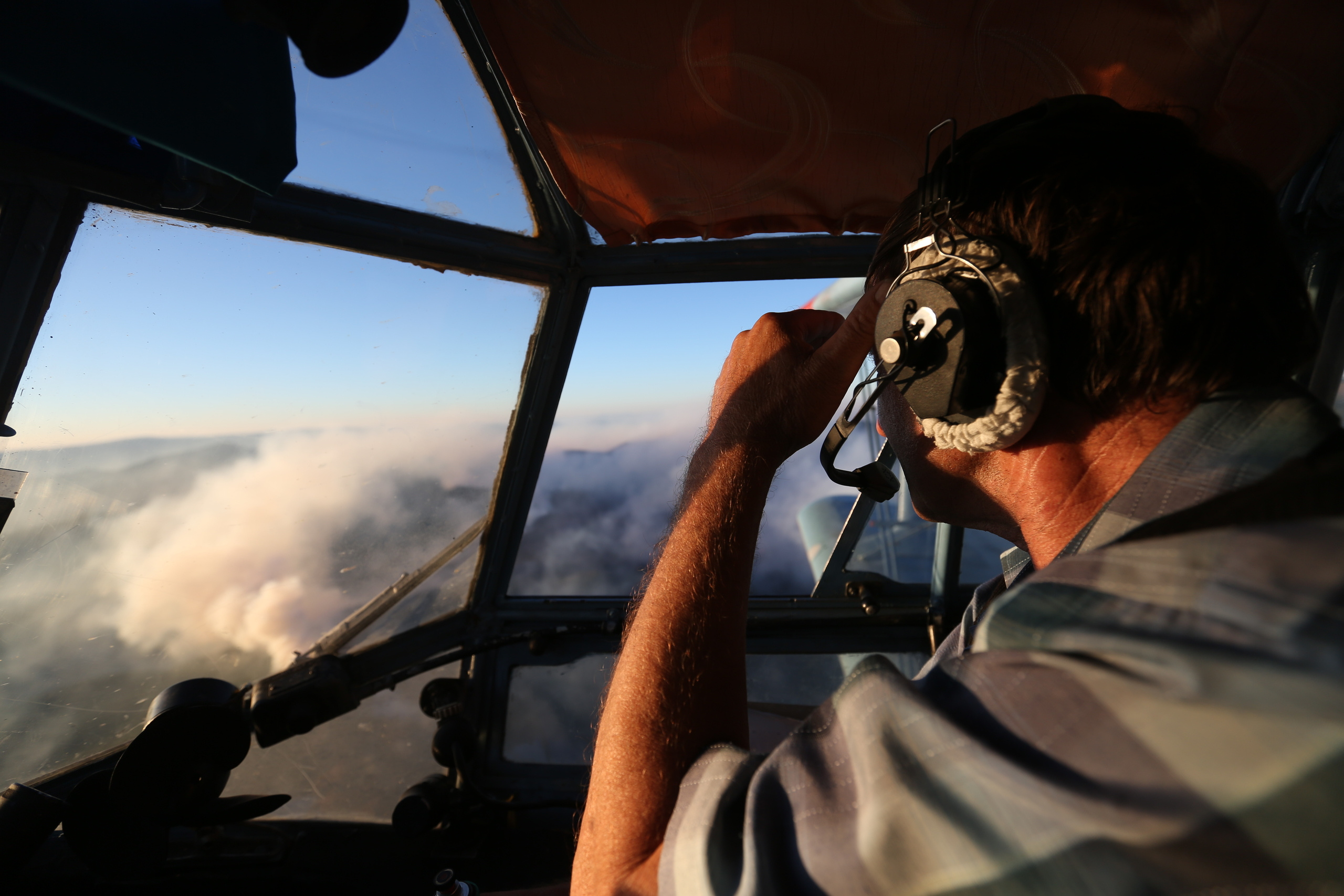 Пожары. Работа Авиалесоохраны. Фотограф Анна Барне