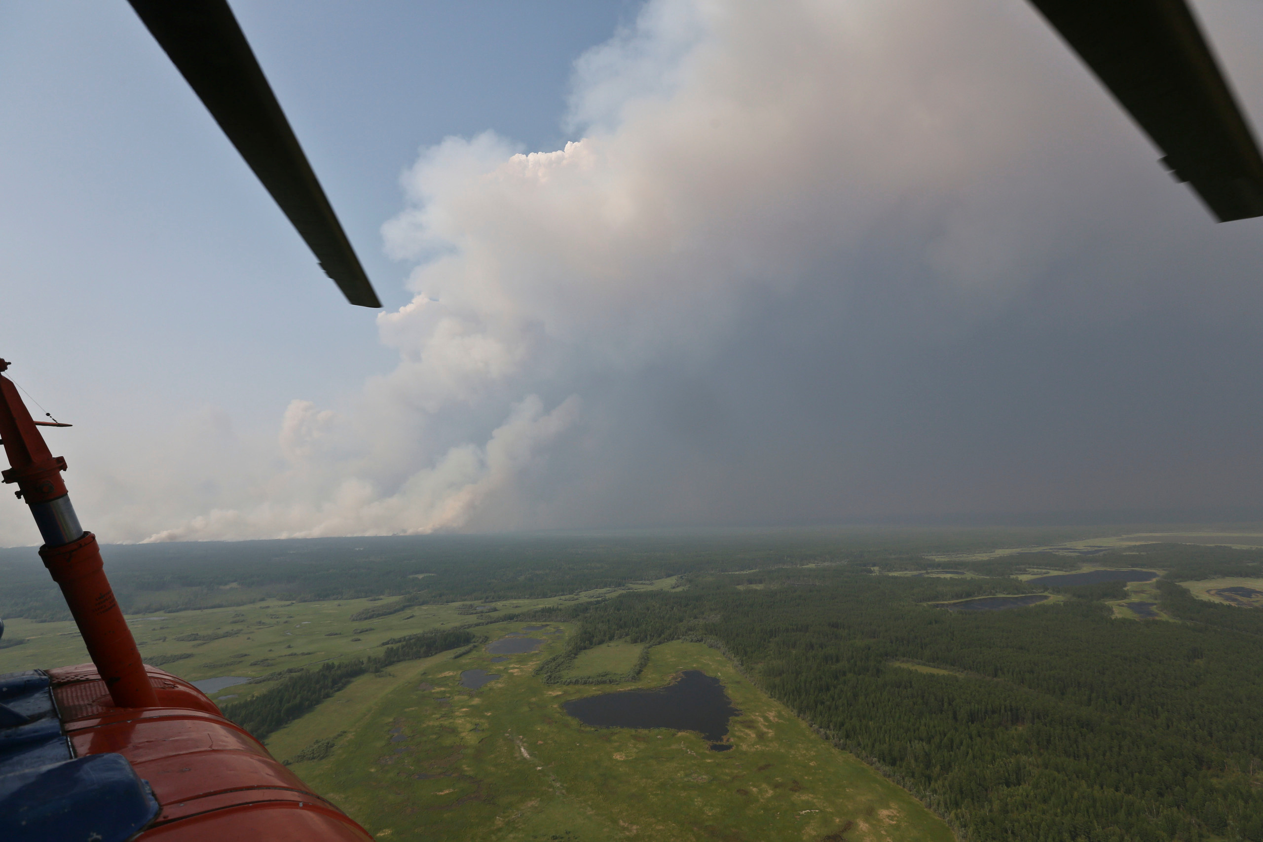 Пожары. Работа Авиалесоохраны. Фотограф Анна Барне