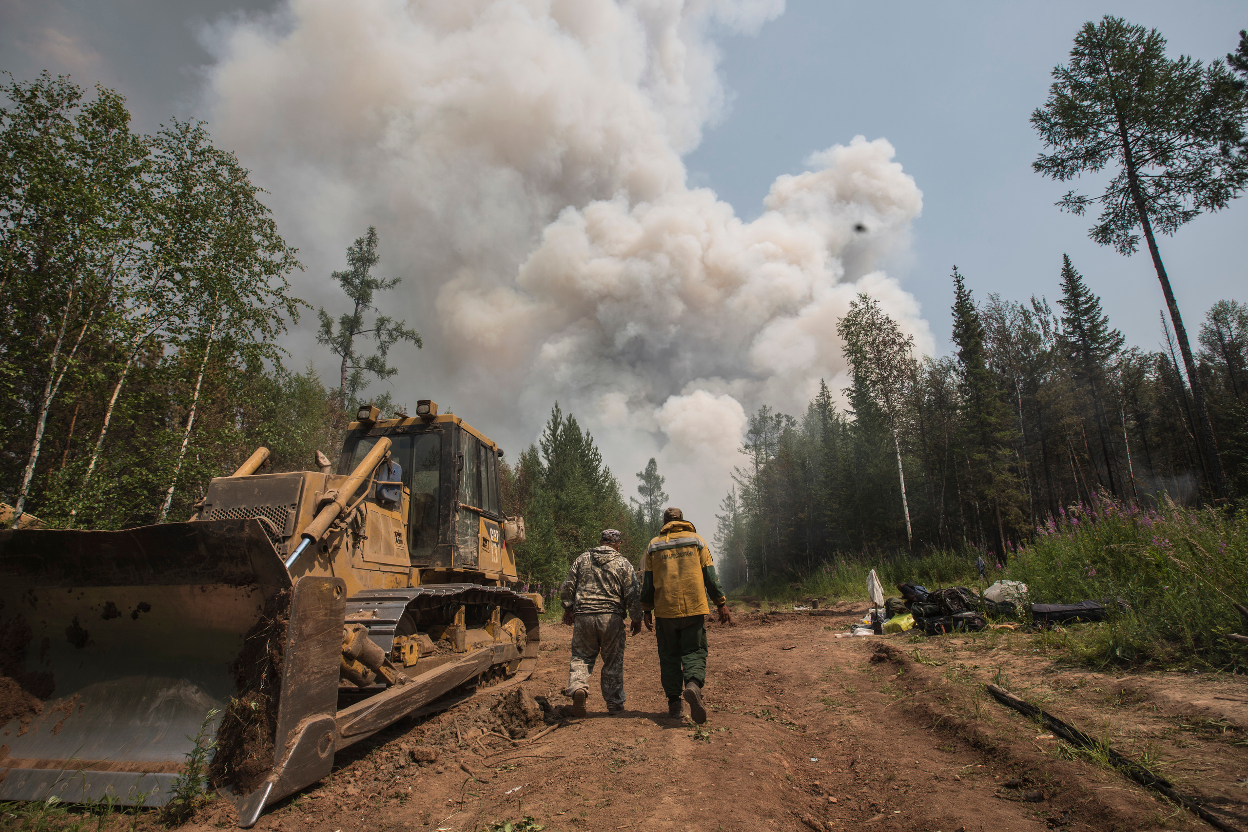 Пожары. Работа Авиалесоохраны. Фотограф Анна Барне