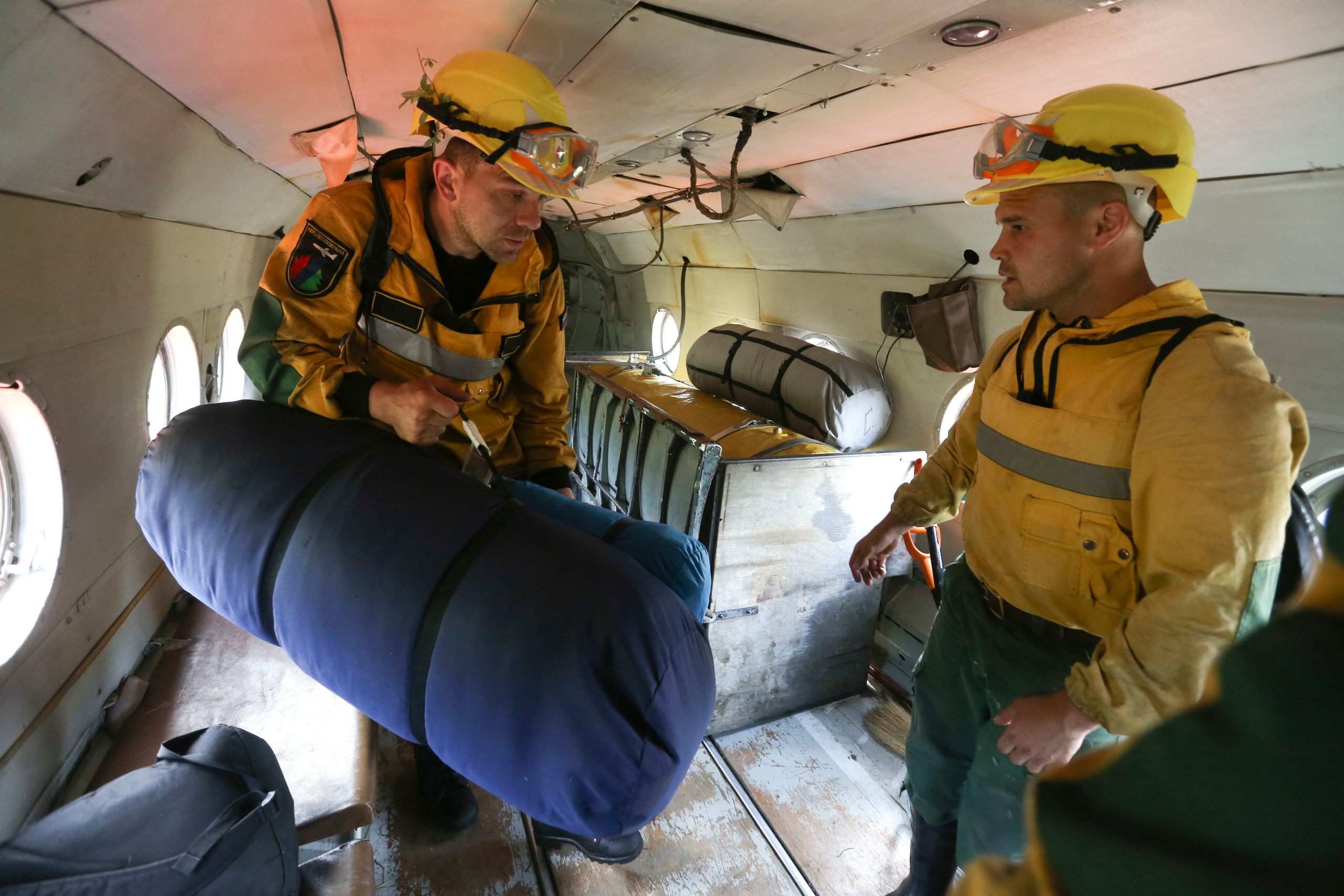 Пожары. Работа Авиалесоохраны. Фотограф Анна Барне