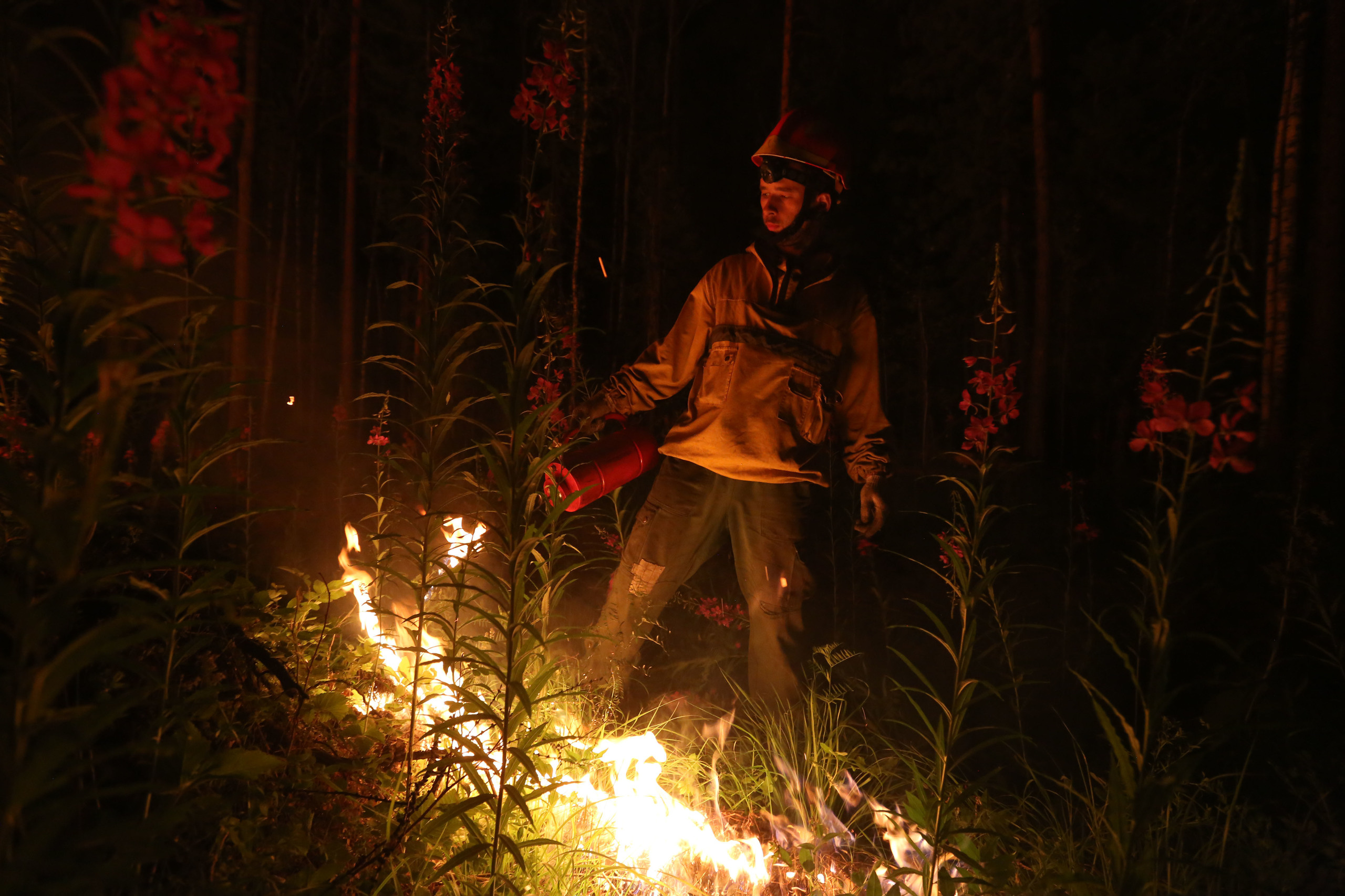 Пожары. Работа Авиалесоохраны. Фотограф Анна Барне