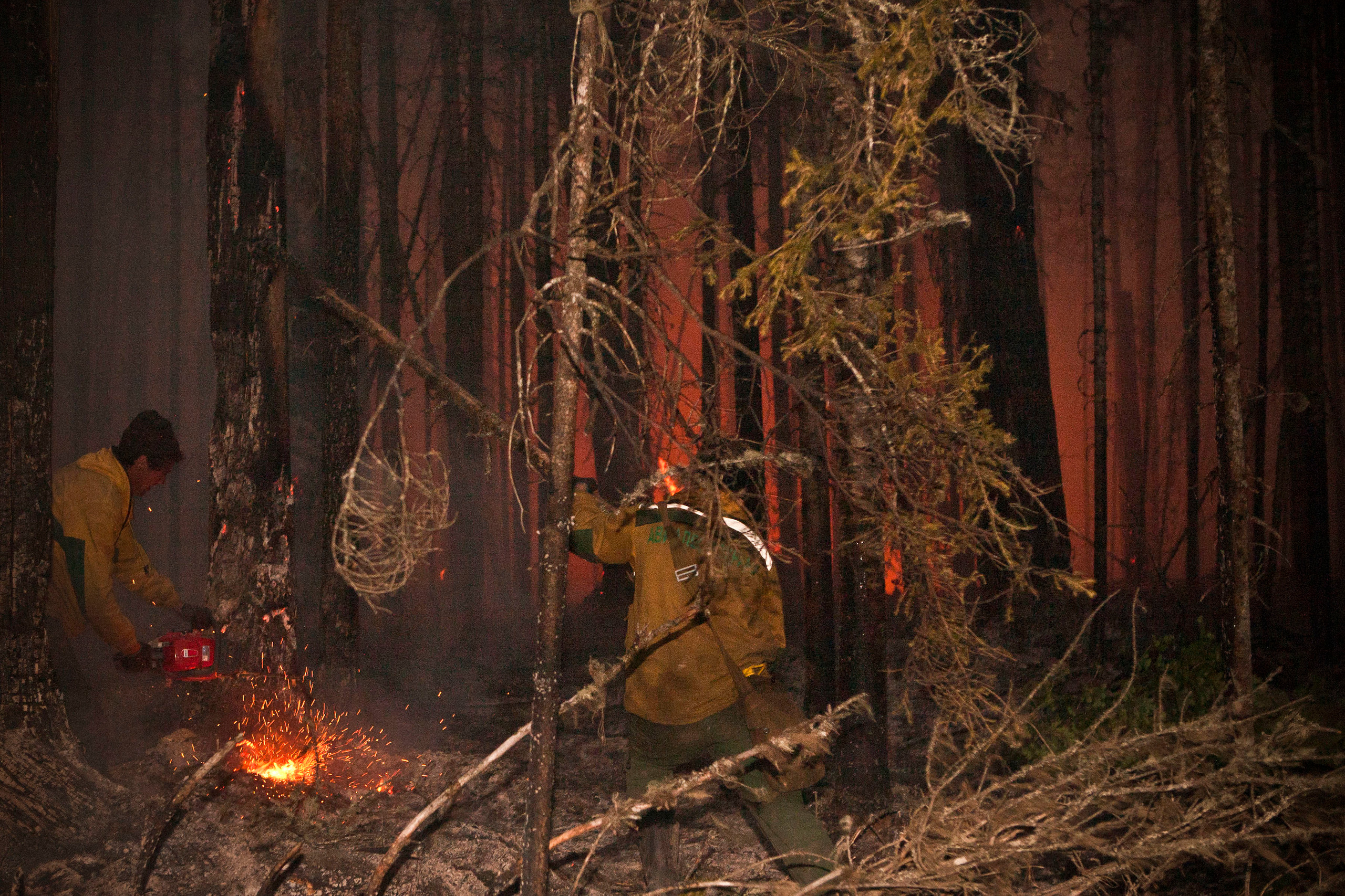 Пожары. Работа Авиалесоохраны. Фотограф Анна Барне