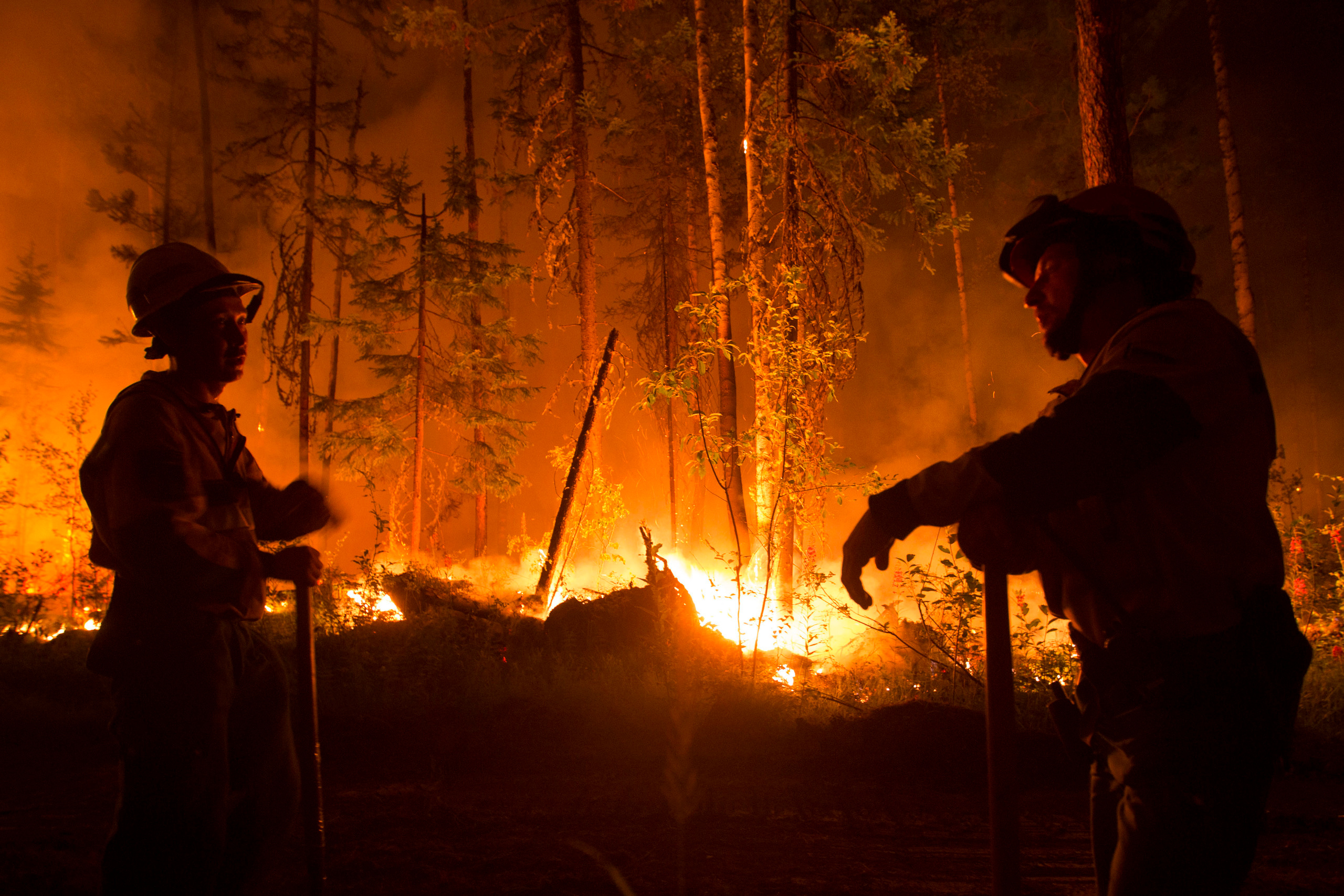 Пожары. Работа Авиалесоохраны. Фотограф Анна Барне