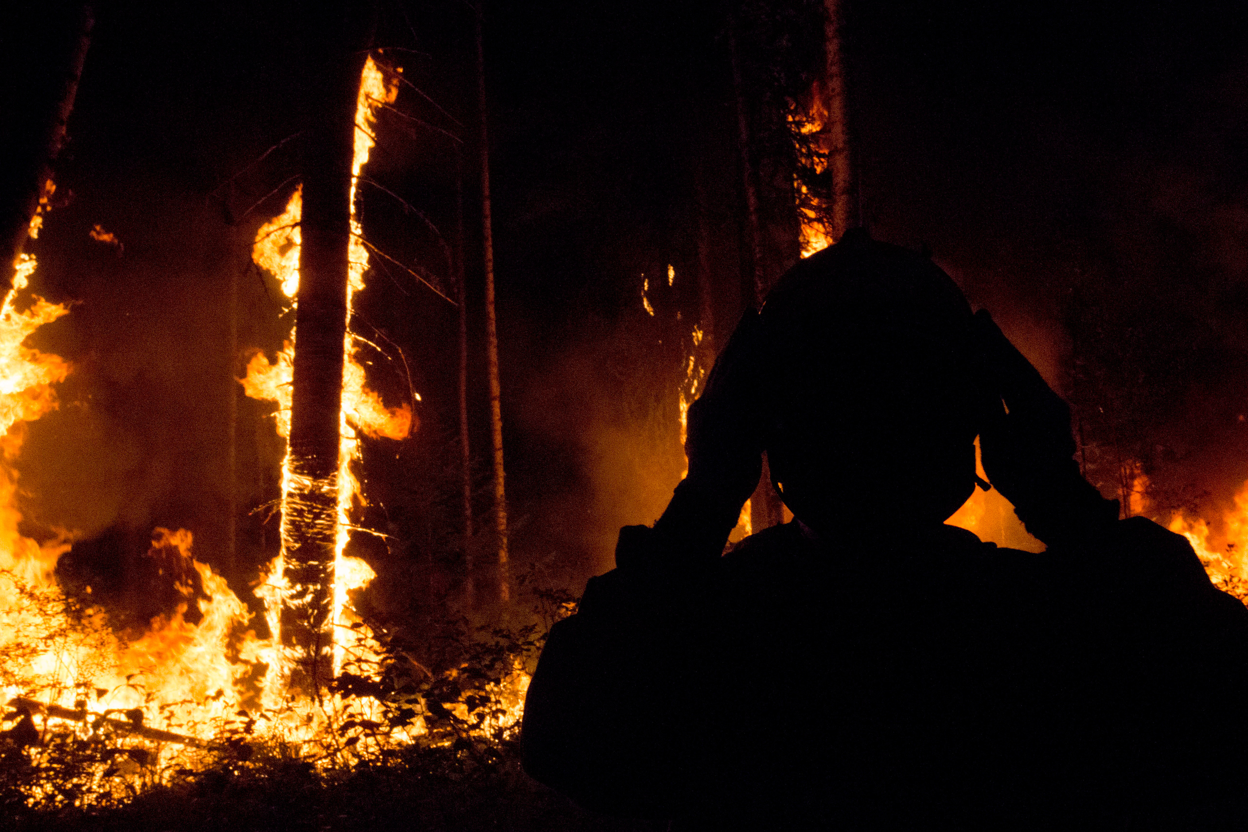 Пожары. Работа Авиалесоохраны. Фотограф Анна Барне
