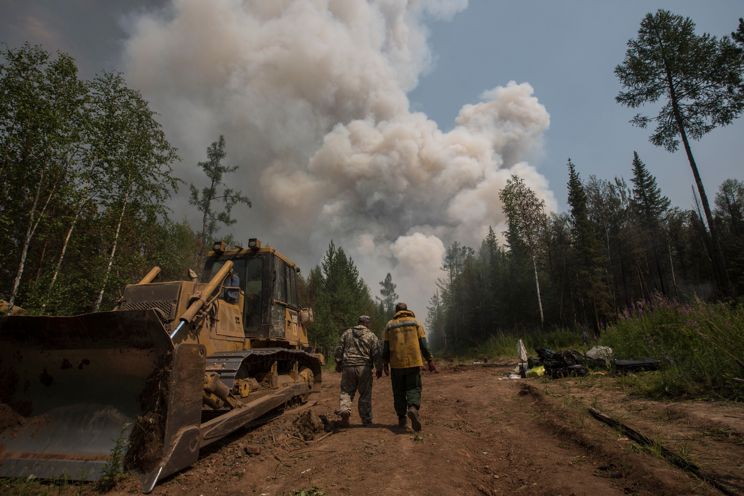 Пожары. Работа Авиалесоохраны. Фотограф Анна Барне