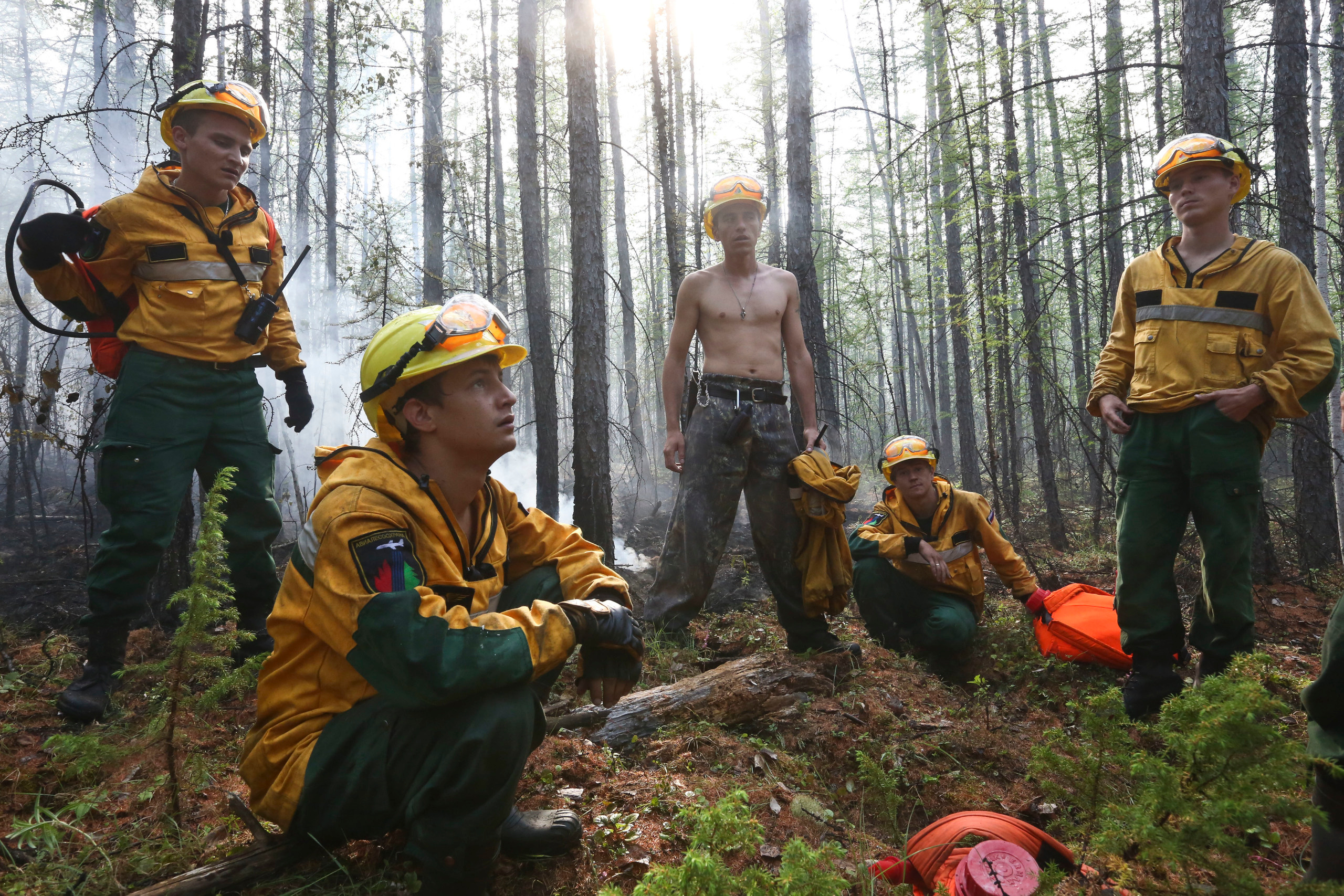 Пожары. Работа Авиалесоохраны. Фотограф Анна Барне