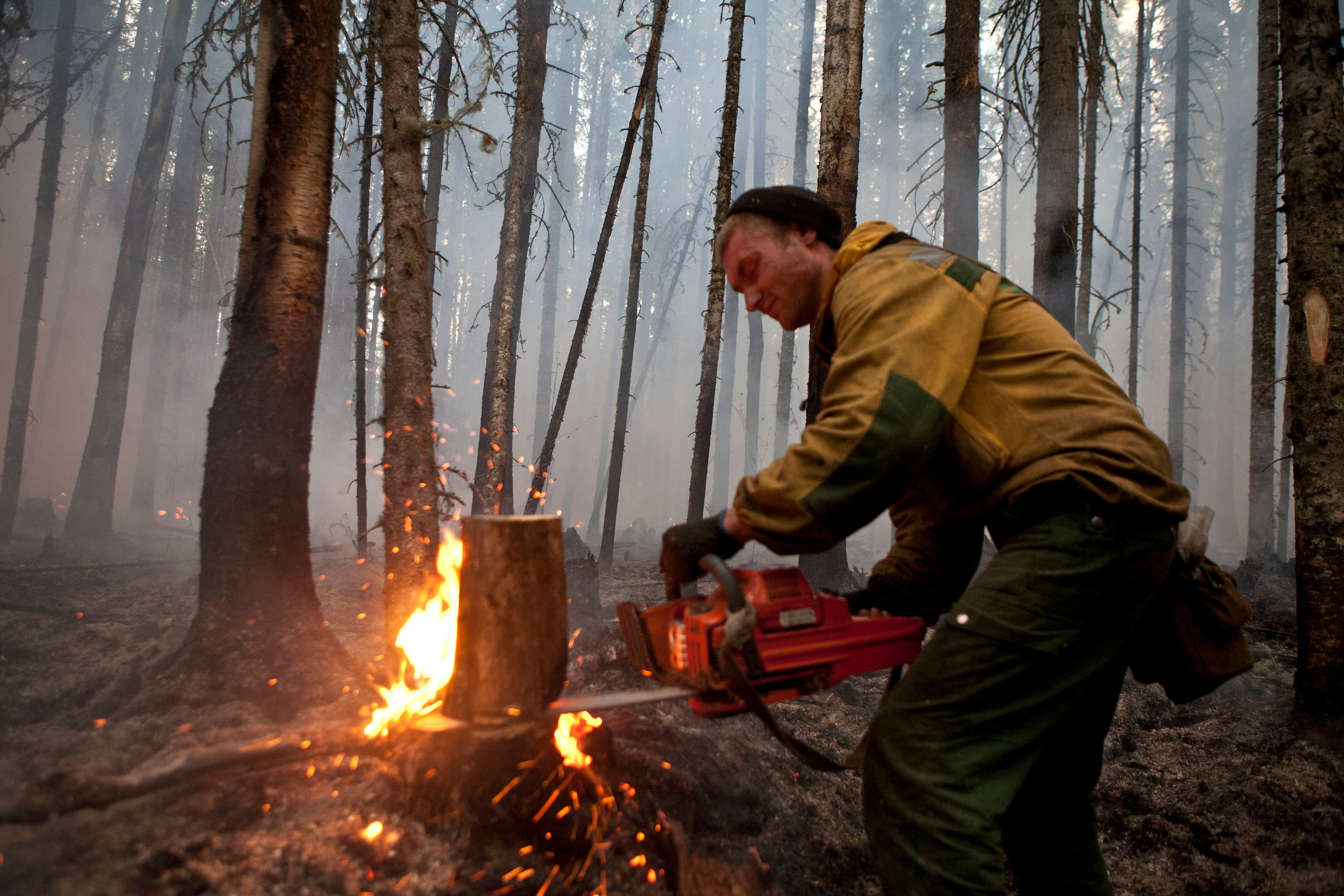 Пожары. Работа Авиалесоохраны. Фотограф Анна Барне