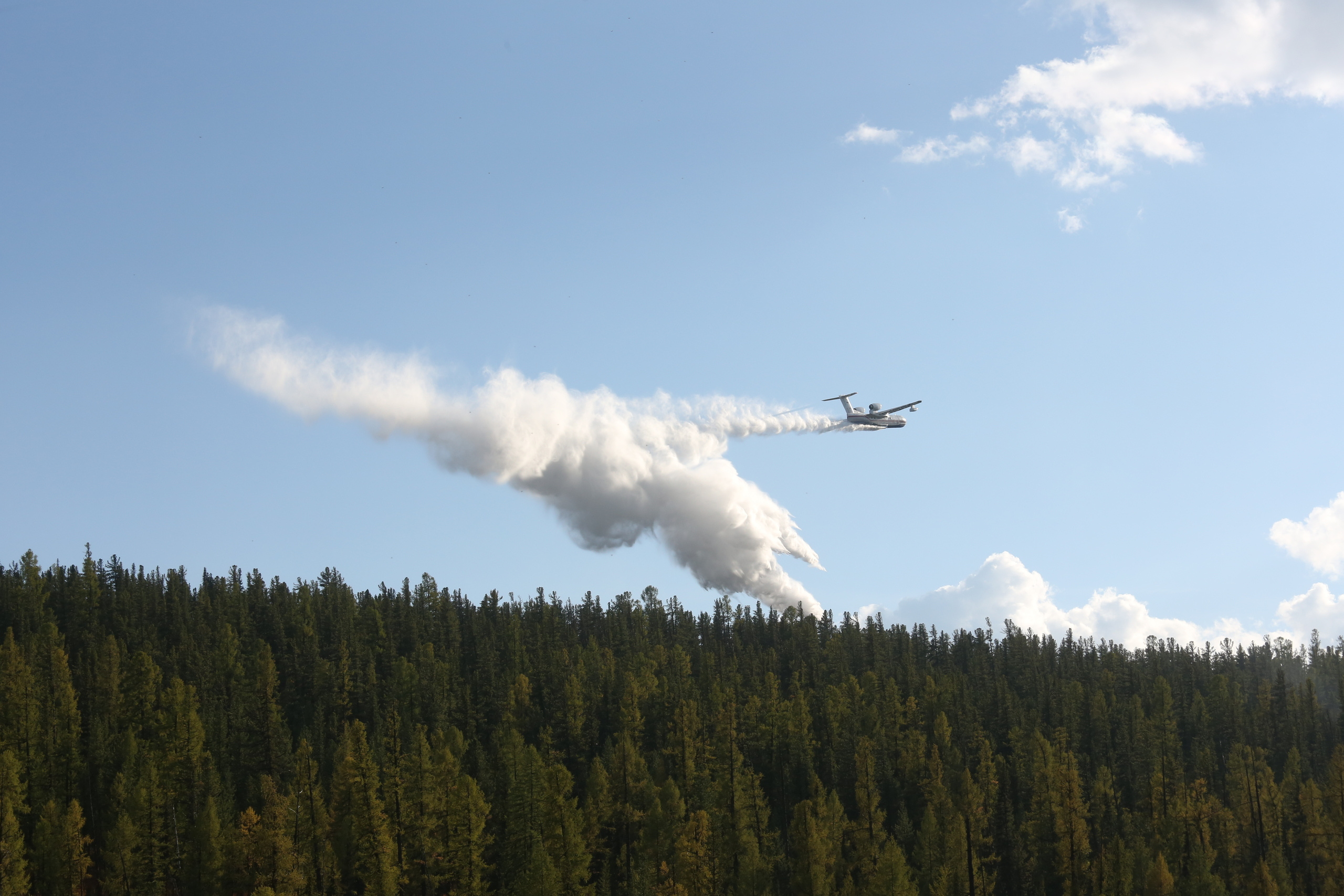 Пожары. Работа Авиалесоохраны. Фотограф Анна Барне