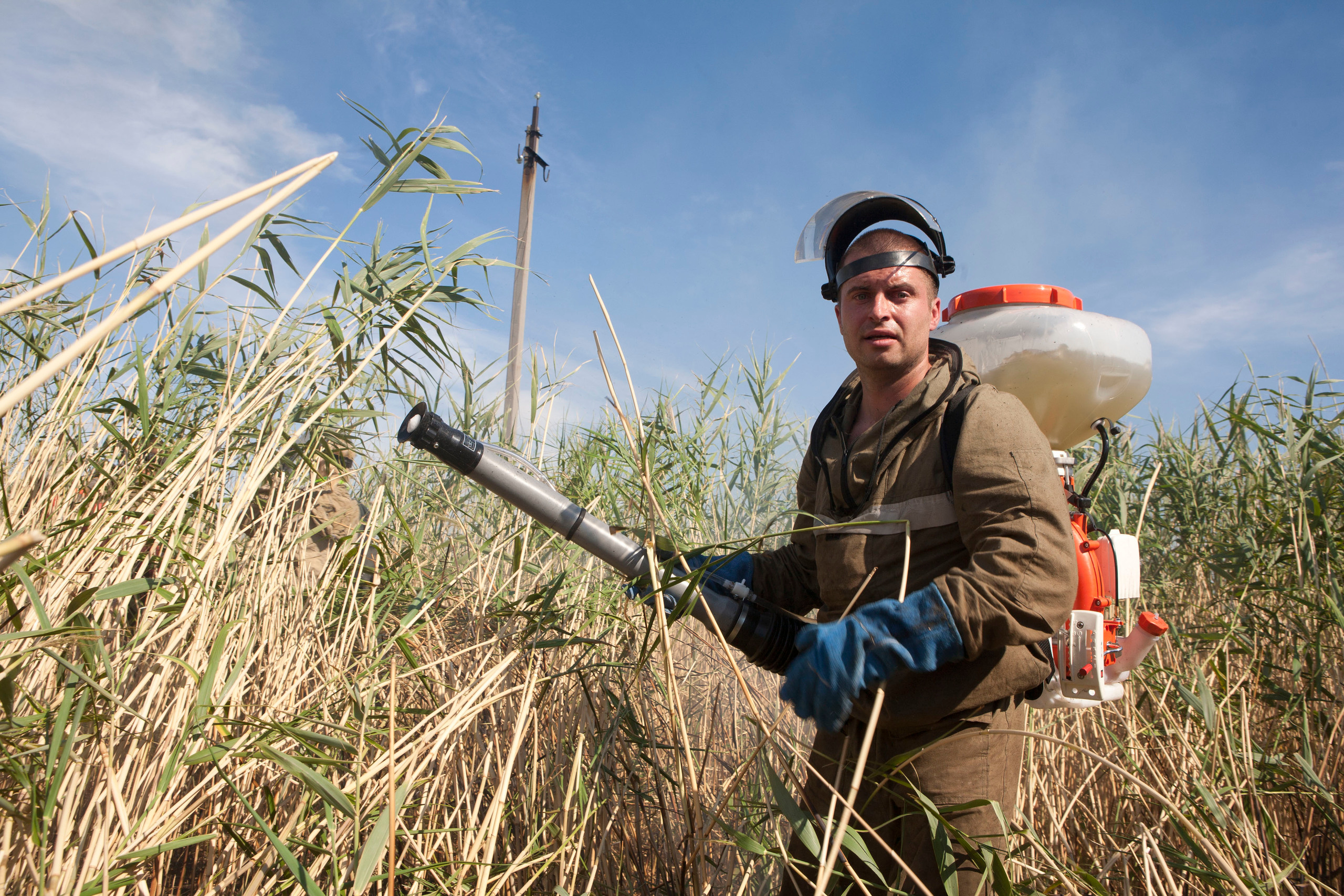 Пожары. Работа добровольцев. Фотограф Анна Барне