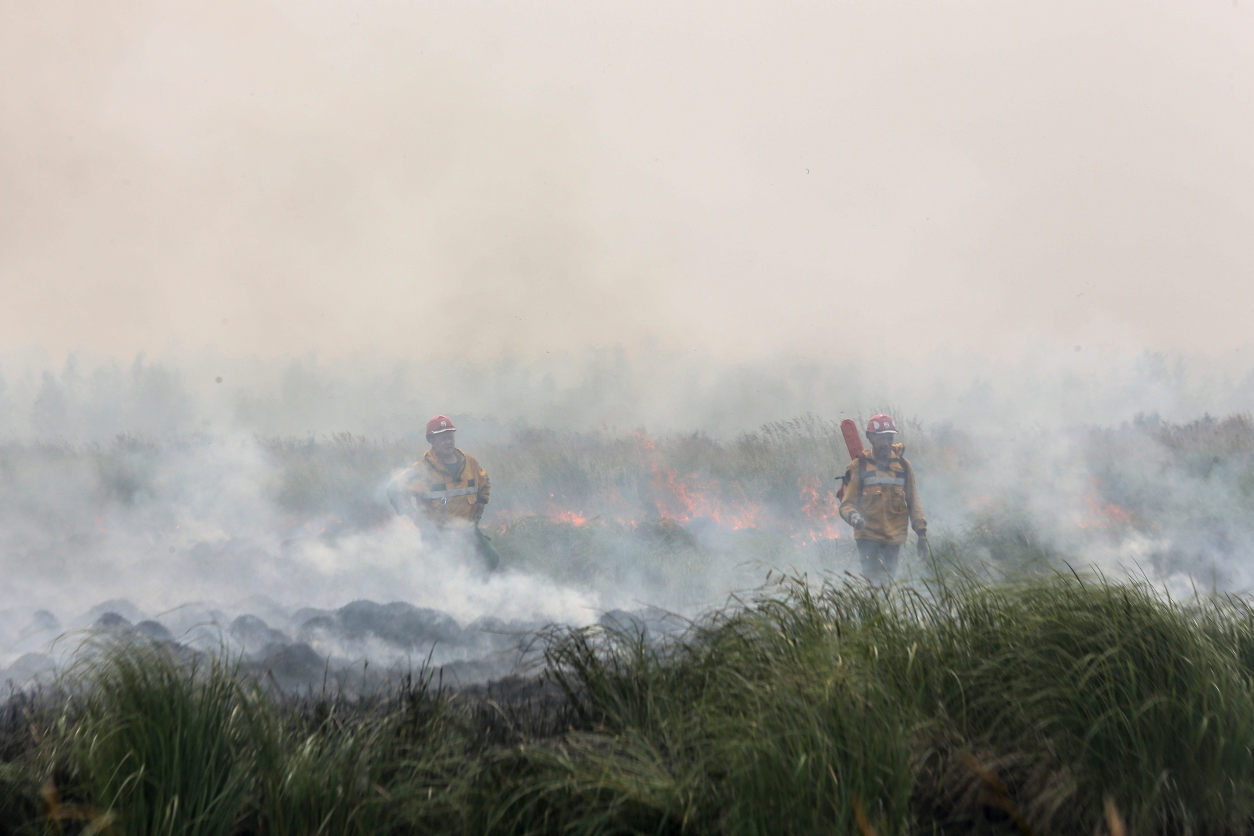 Пожары. Работа Авиалесоохраны. Фотограф Анна Барне