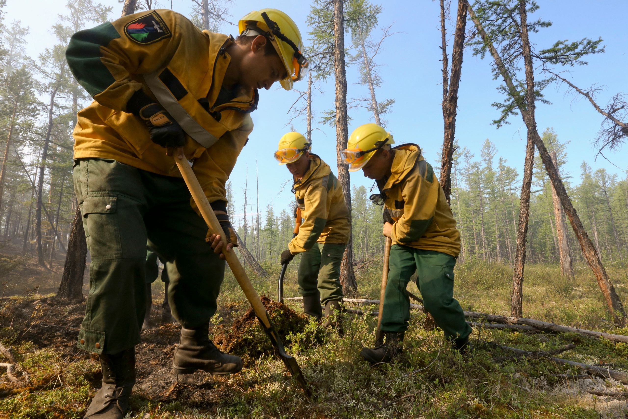 Пожары. Работа Авиалесоохраны. Фотограф Анна Барне