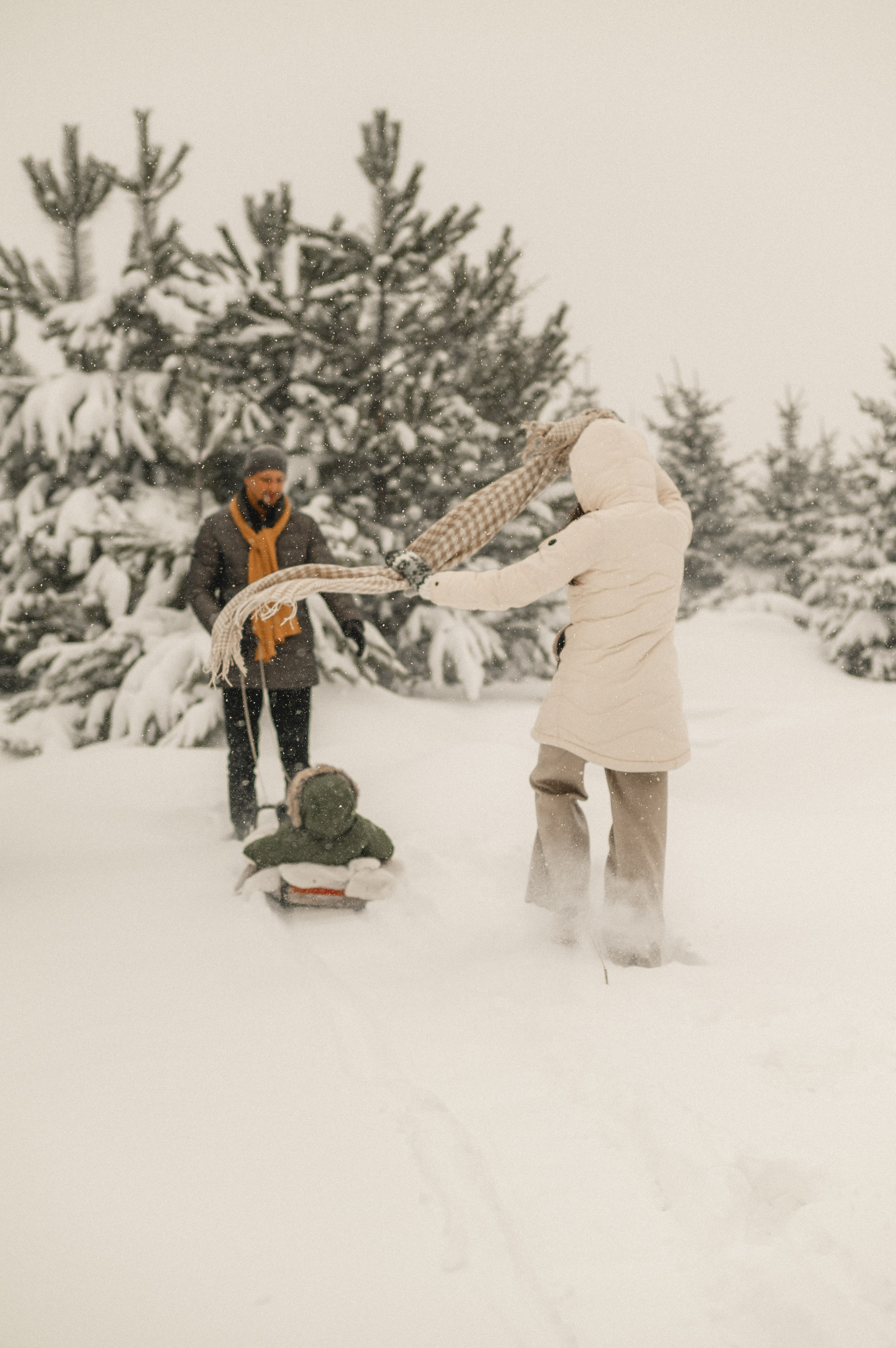 Прогулка в снегопад. Семейный фотограф в г. Ставрополь, Сорокина Мария
