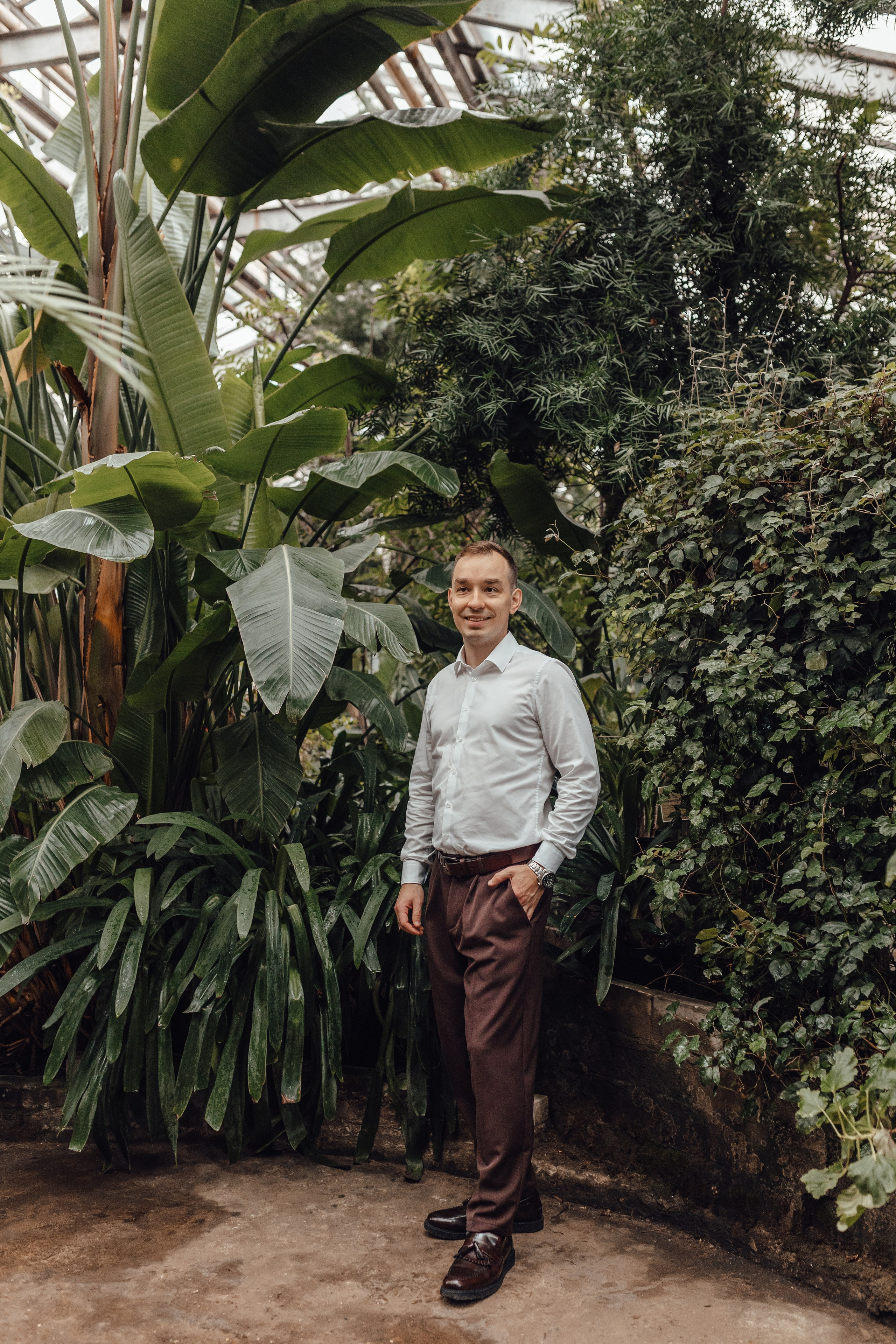 Свадебная фотосессия в Оранжерее. Свадебный фотограф в Москве Дарья Олендарёва