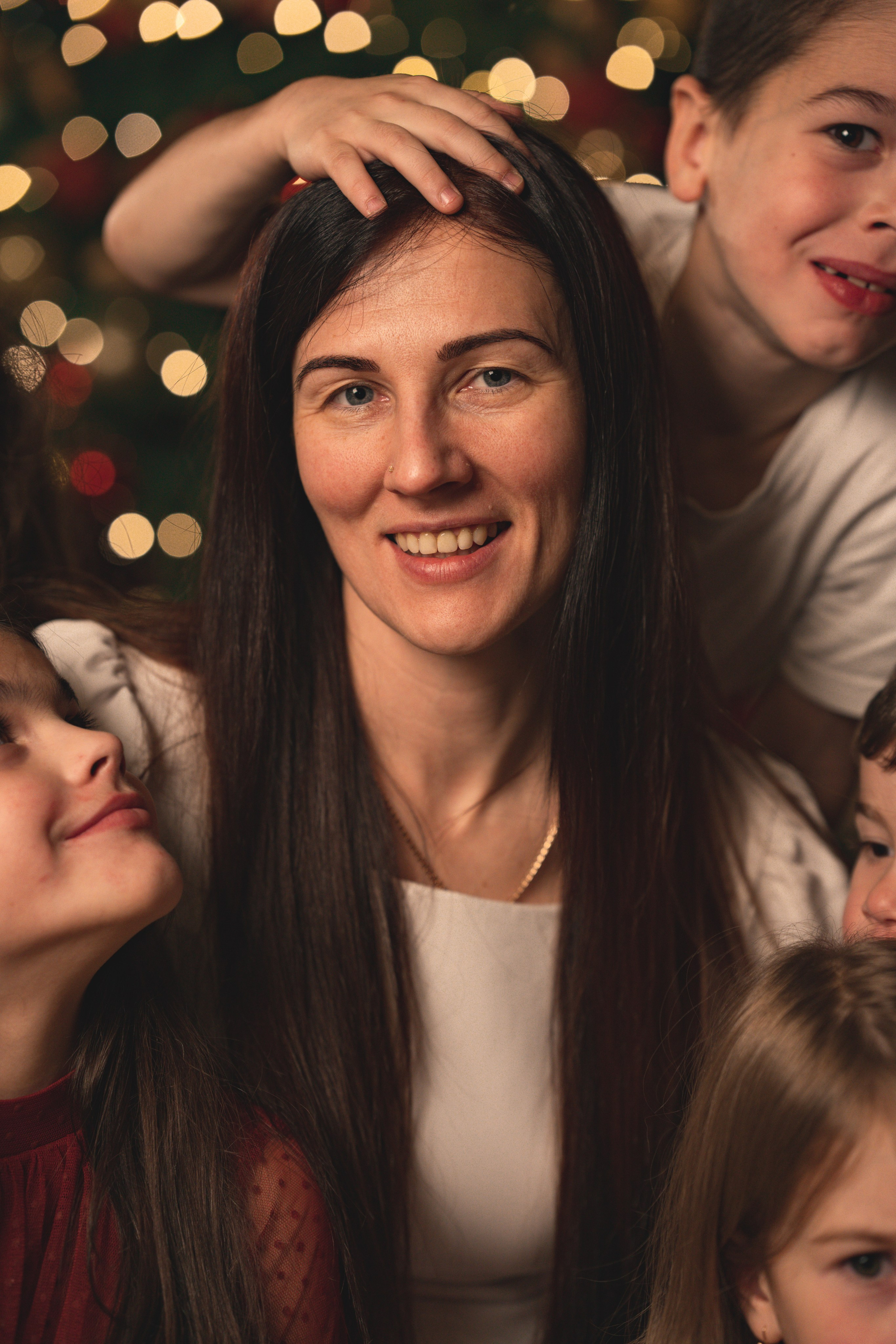 Новогодняя история большой прекрасной семьи Ирины. Семейный и портретный фотограф в Санкт-Петербурге Татьяна Гримоть