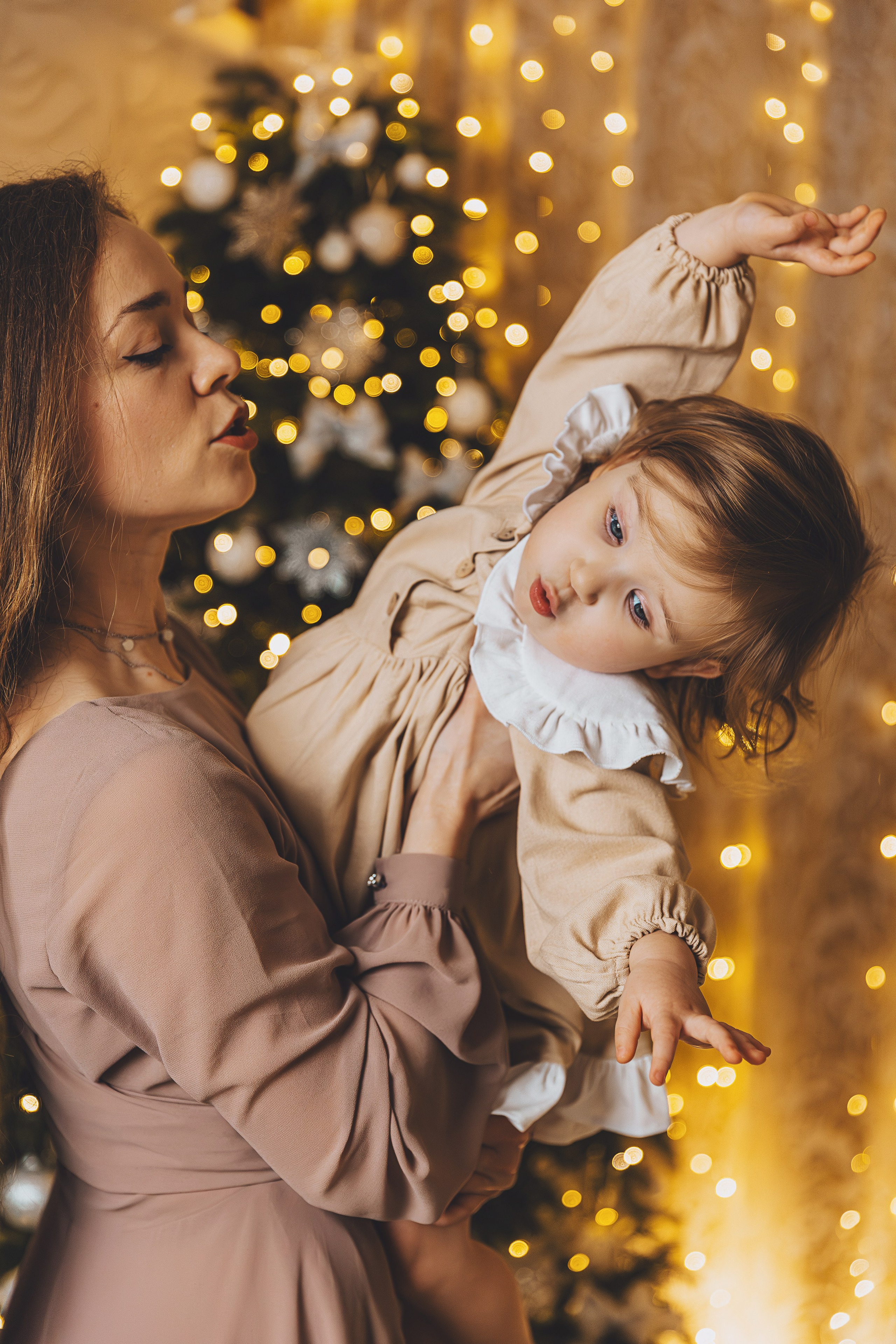 Семейная новогодняя домашняя фотосессия. Семейный и женский фотограф в Москве Надежда Воробьева
