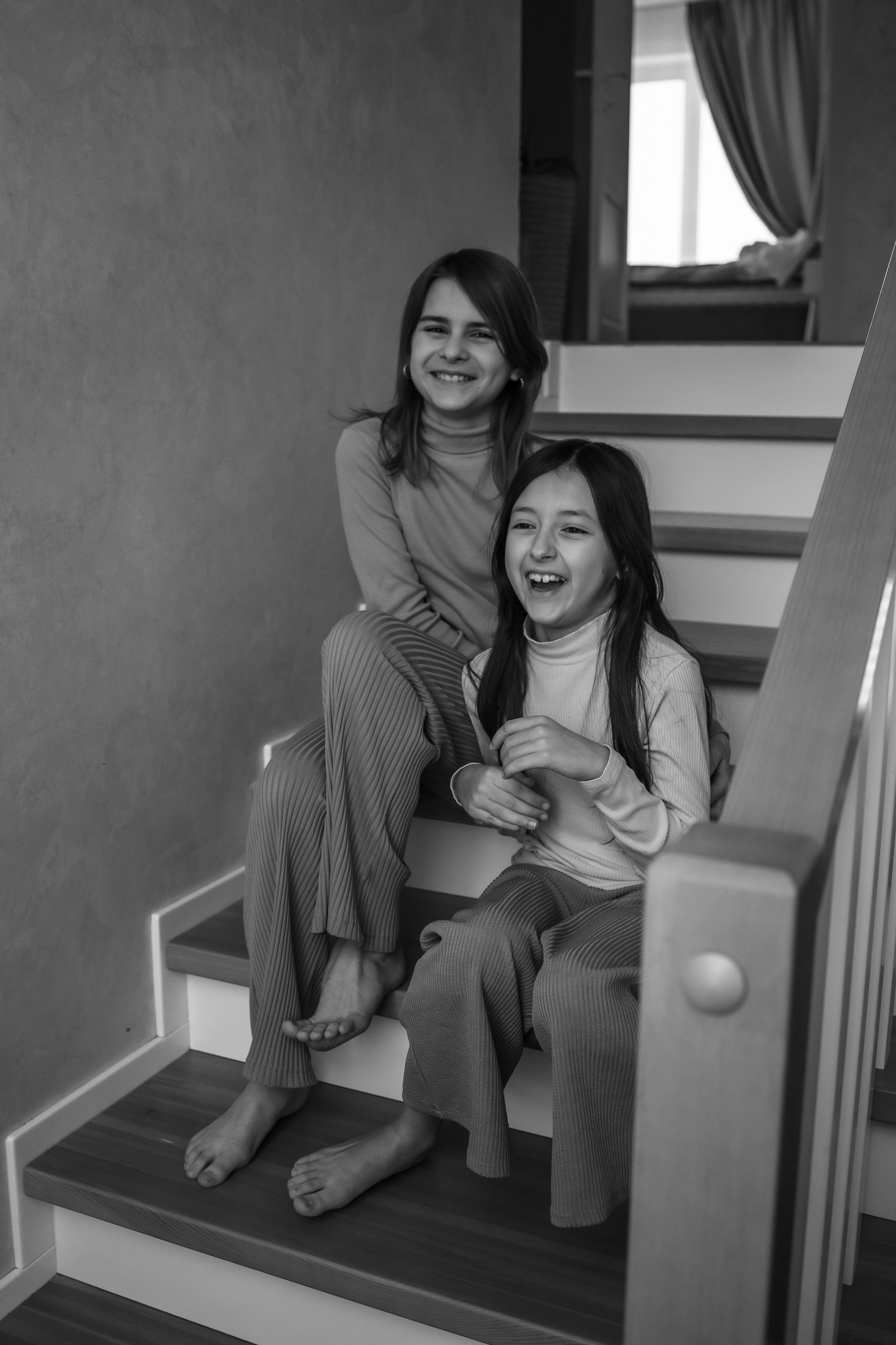 Дома с девчонками. Фотограф Новосибирск