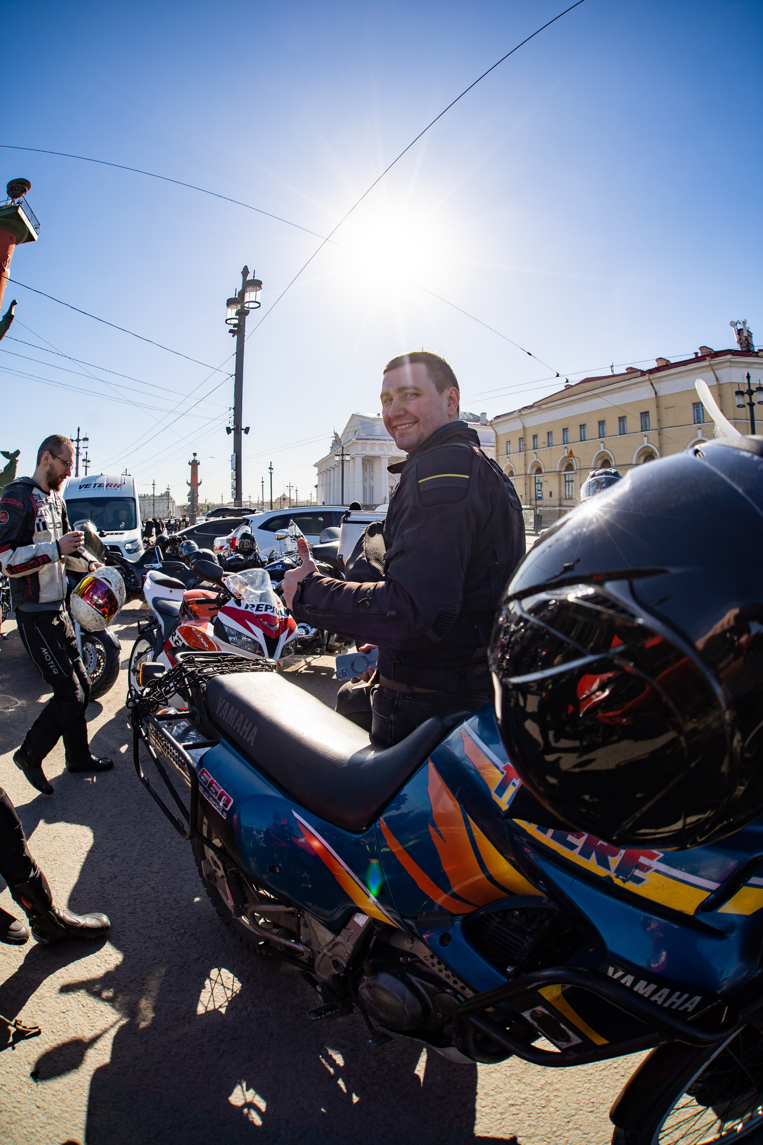 Весенний прохват мотоклуба Normans Riders MC. Концертный и репортажный фотограф в Санкт-Петербурге Слава Пахомов