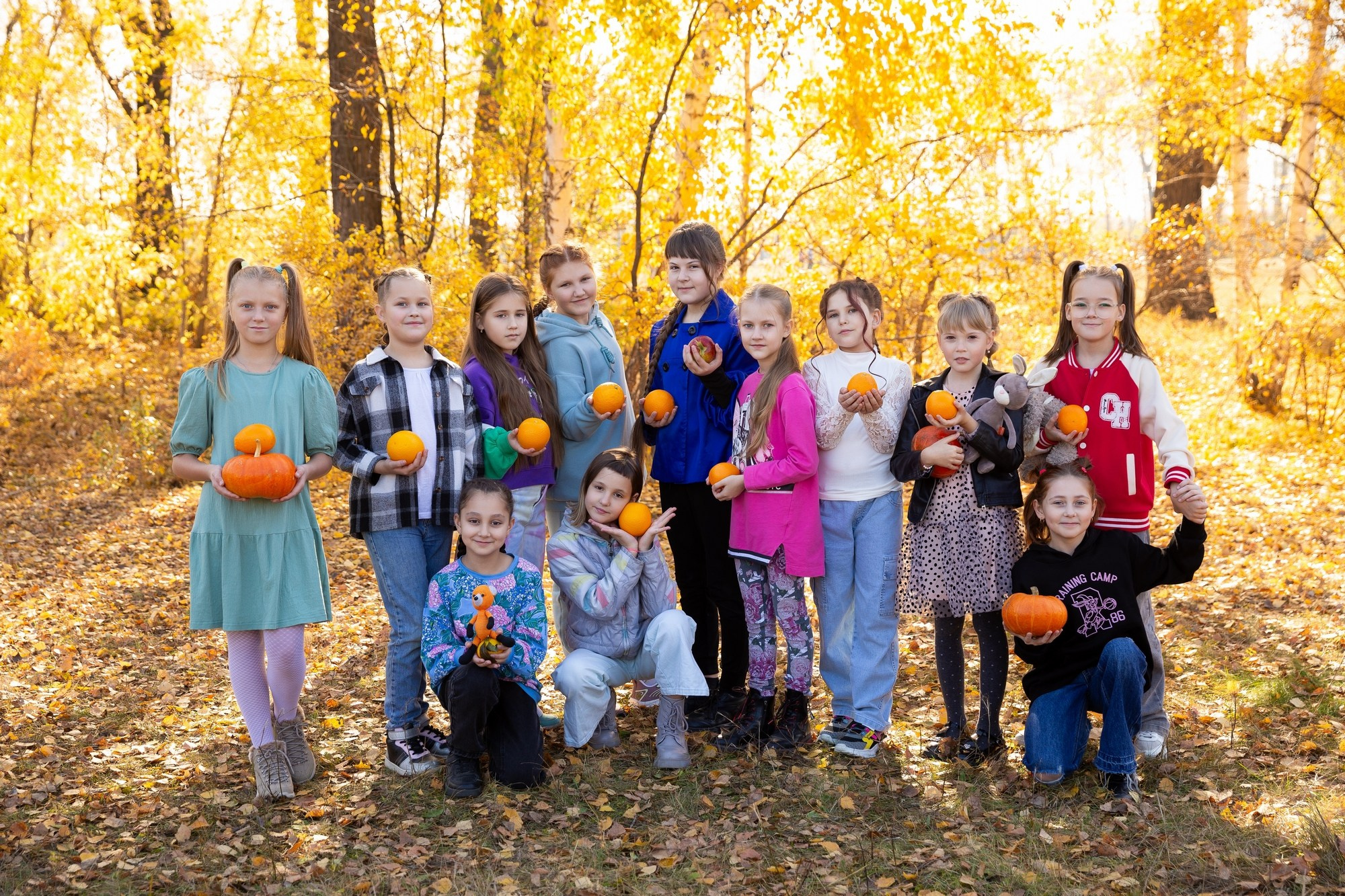 Осенняя фотосессия для 4 класса лицея № 12. СИГМА | Студия выпускных альбомов Красноярск