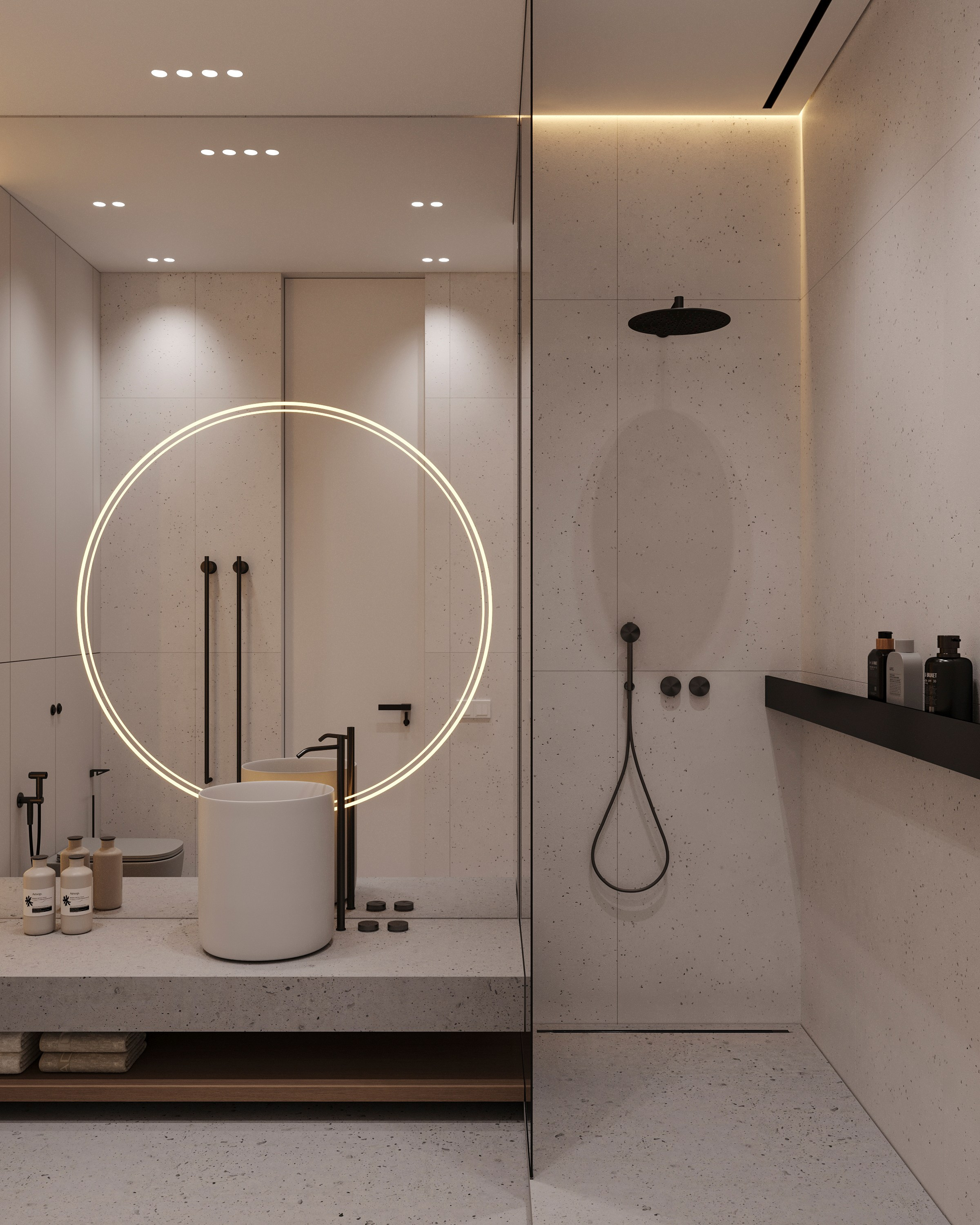 CONCRETE | DESIGNER ANNE KIREEVA. Interior Visualization by Valerie Stetyukevich