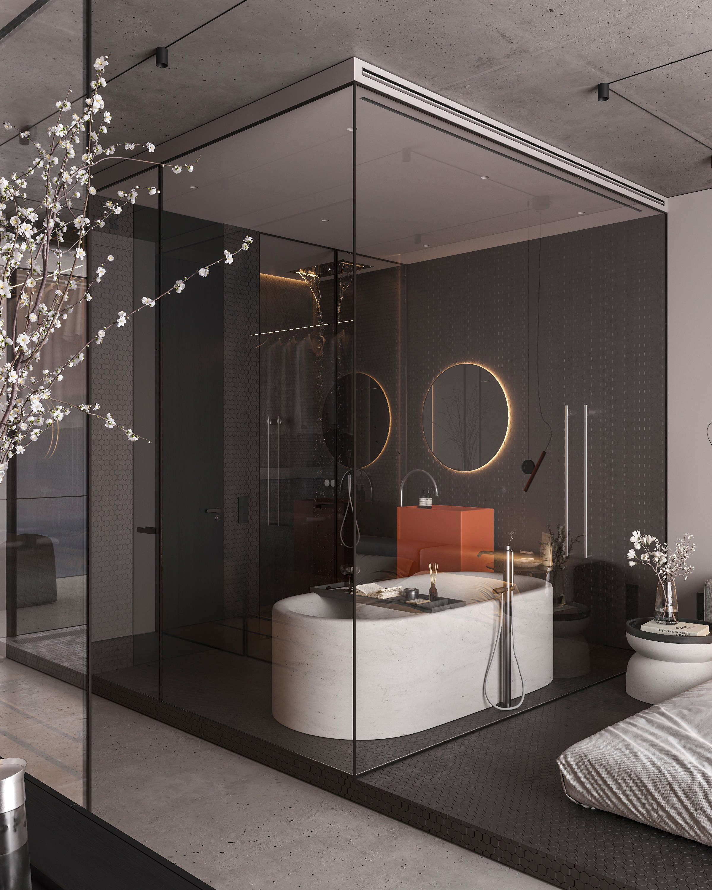 LUXURIOUS SIMPLICITY | BLACK CONCEPT. Interior Visualization by Valerie Stetyukevich