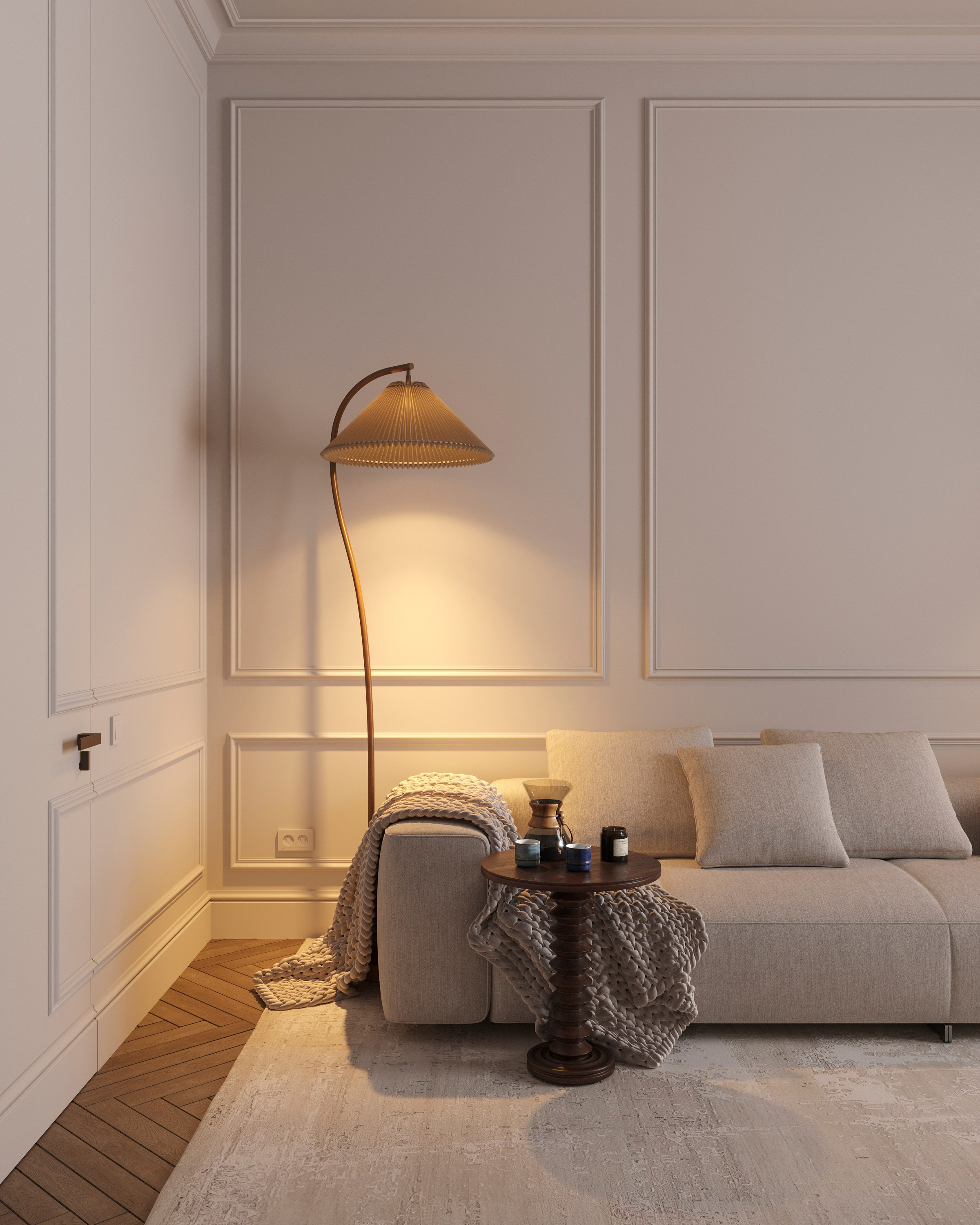 CHRISTMAS CHARM | DESIGNER ANNE KIREEVA. Interior Visualization by Valerie Stetyukevich