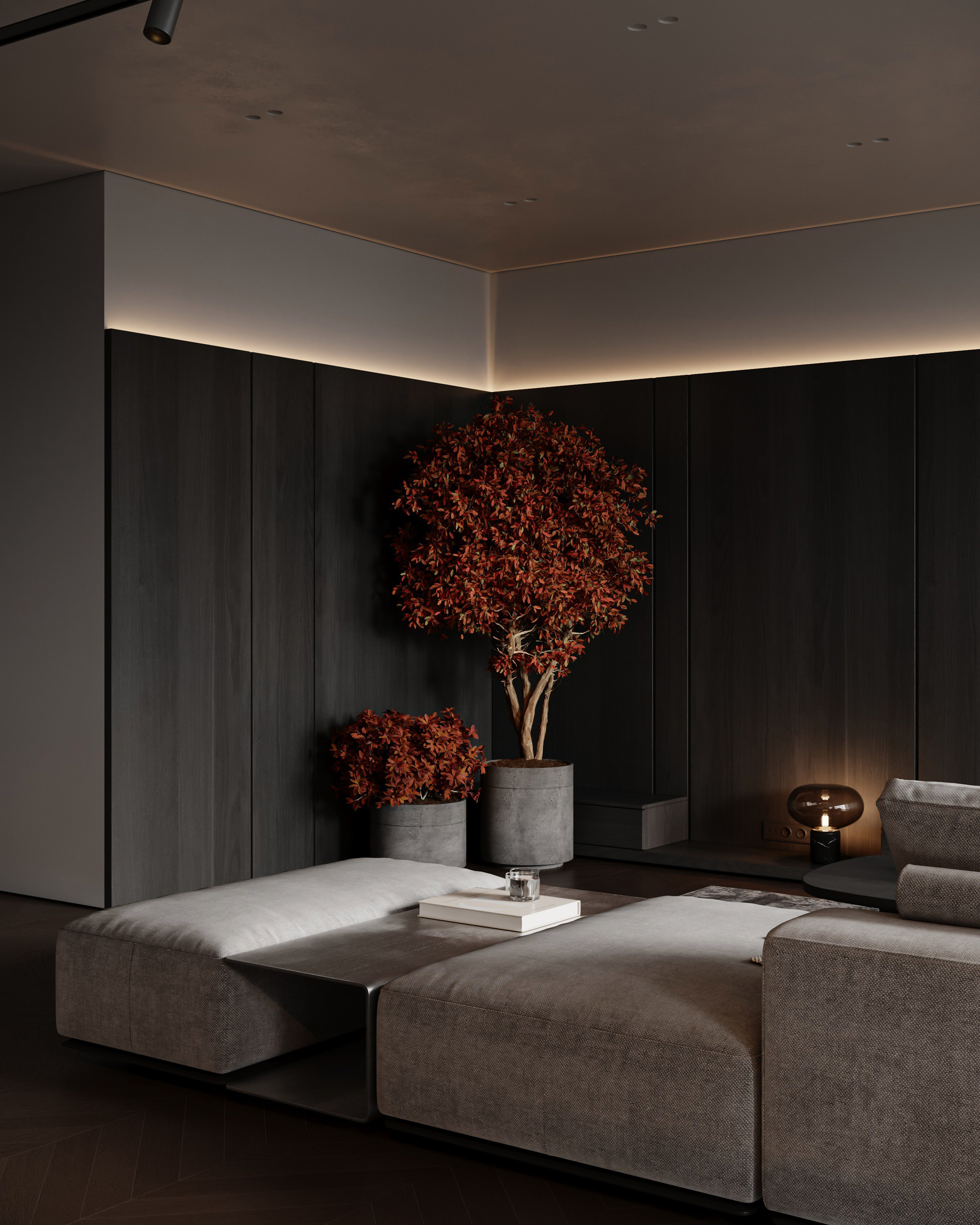 Дизайн интерьера современной гостиной для холостяка