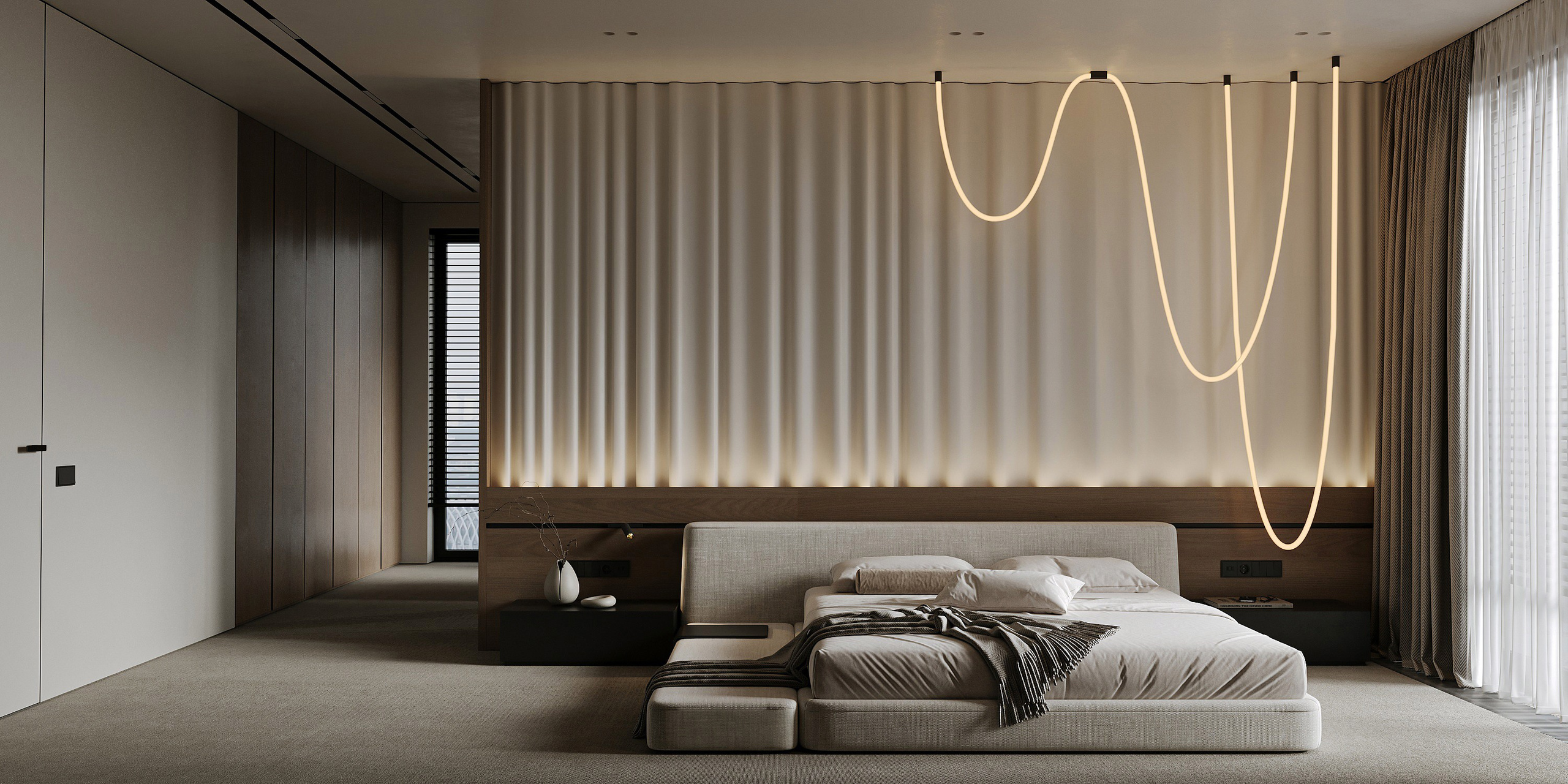 Дизайн интерьера спальни в Краснодаре