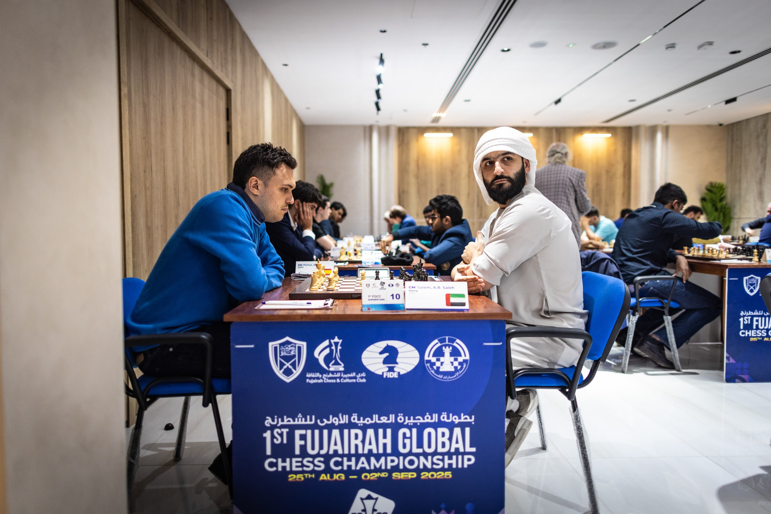 2025.08.26 1st. FUJAIRAH GLOBAL Chess Championship — Round2. Фотограф Анна Штурман (репортажная съёмка любых событий и мероприятий) Anna Shtourman photographer