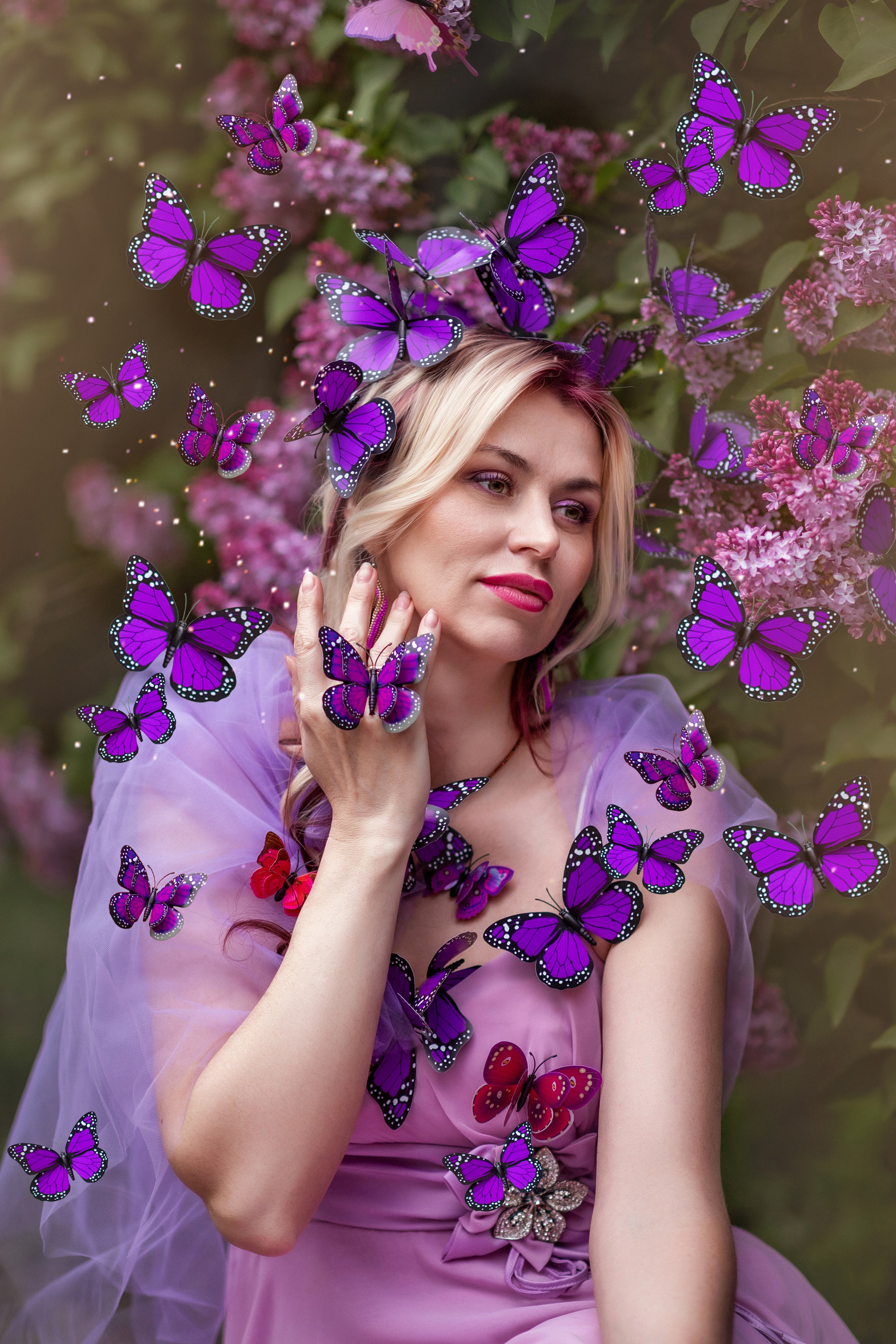 Фотопроект «фиолетовые Бабочки». Фотограф Алина Лебедь