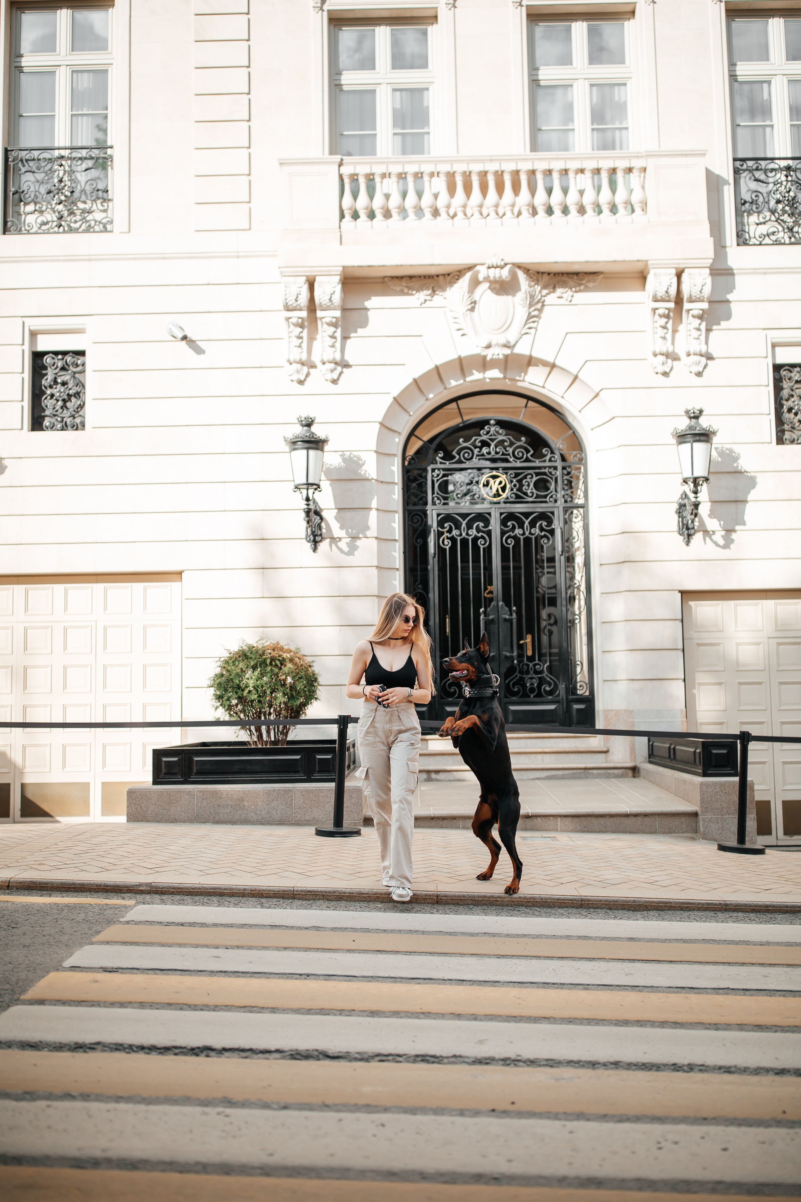 Фото дни с Доберманом. Свадебный фотограф в Москве и Твери