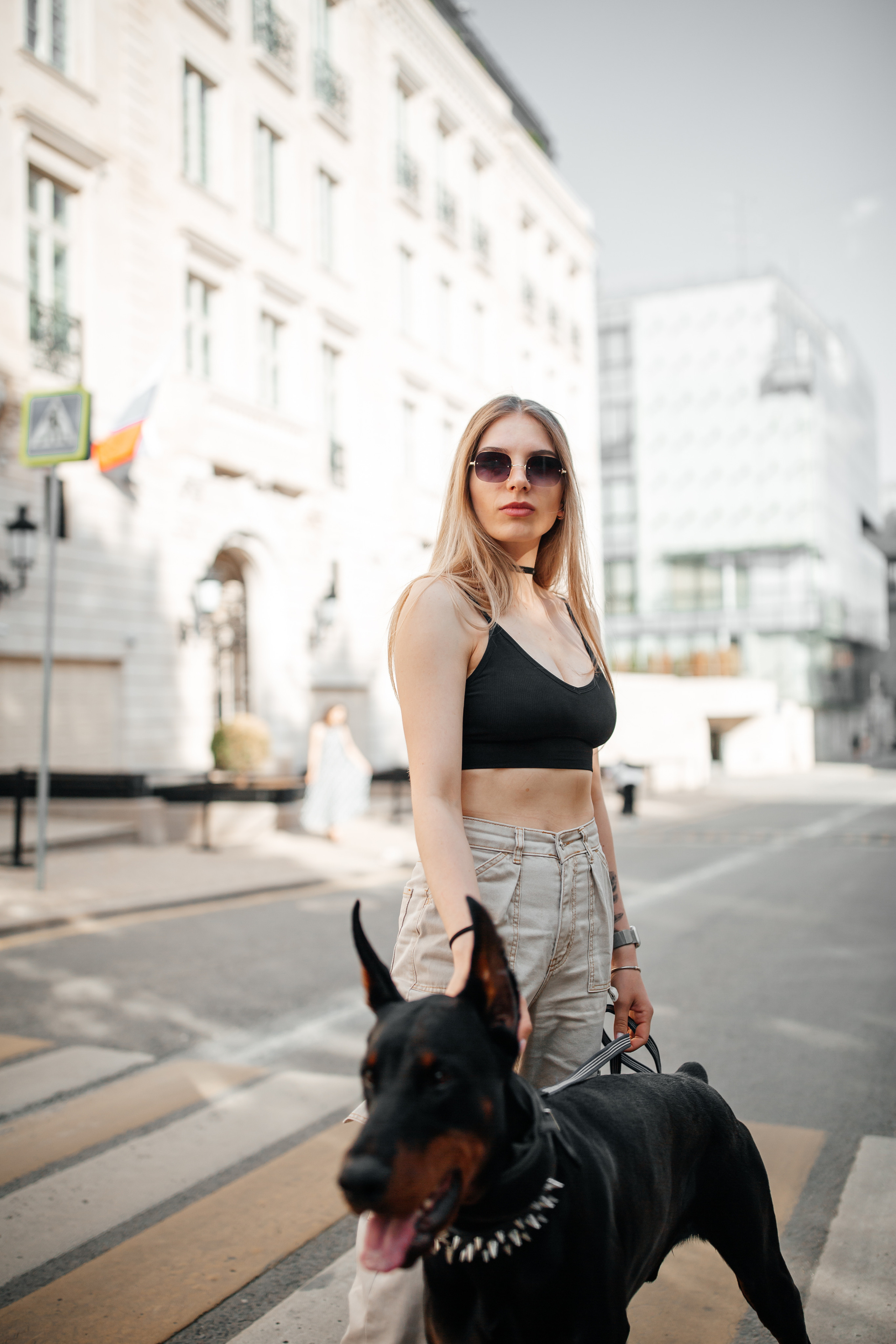 Фото дни с Доберманом. Свадебный фотограф в Москве и Твери