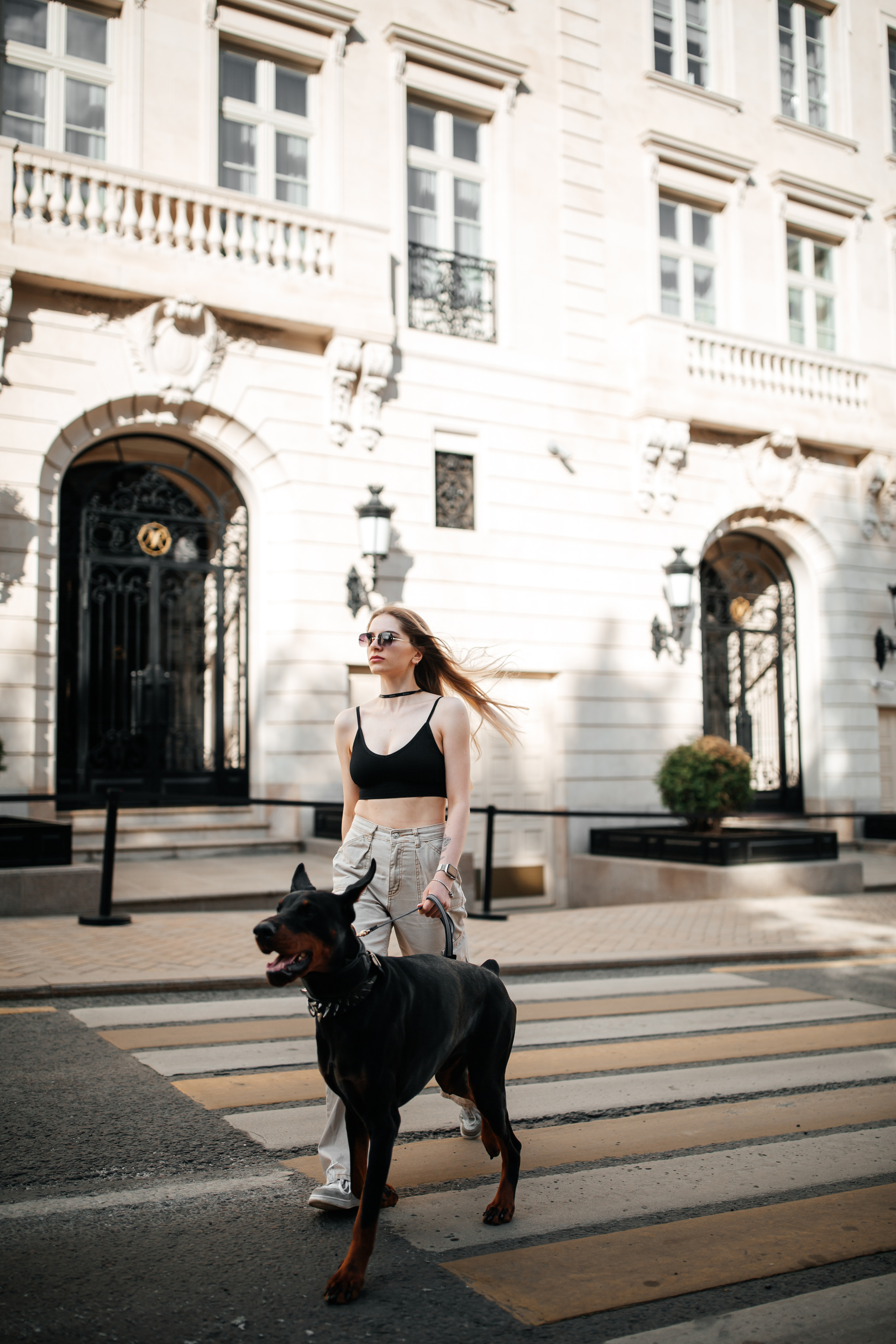 Фото дни с Доберманом. Свадебный фотограф в Москве и Твери