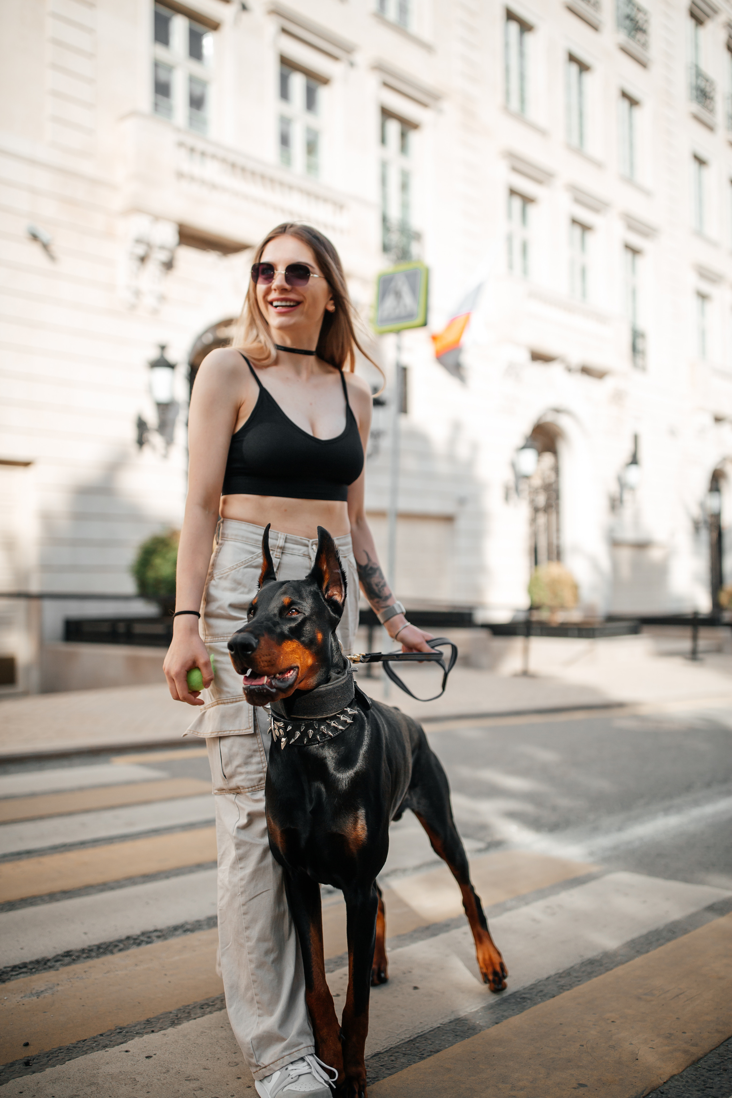 Фото дни с Доберманом. Свадебный фотограф в Москве и Твери