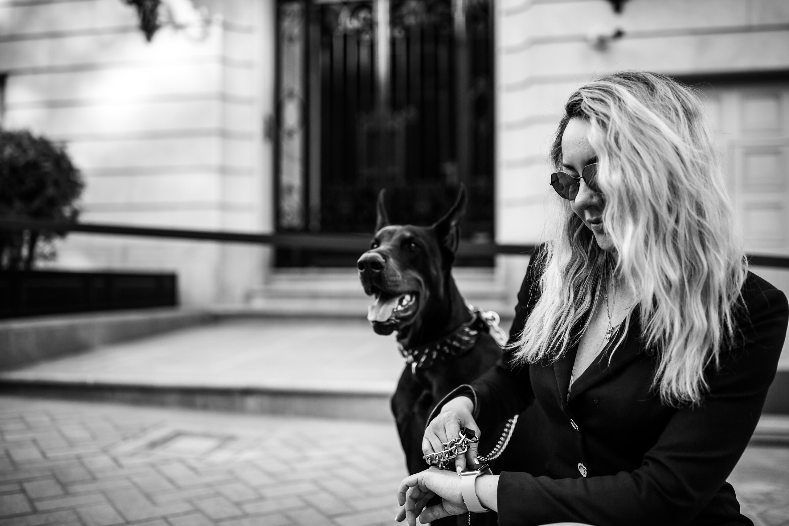 Фото дни с Доберманом. Свадебный фотограф в Москве и Твери