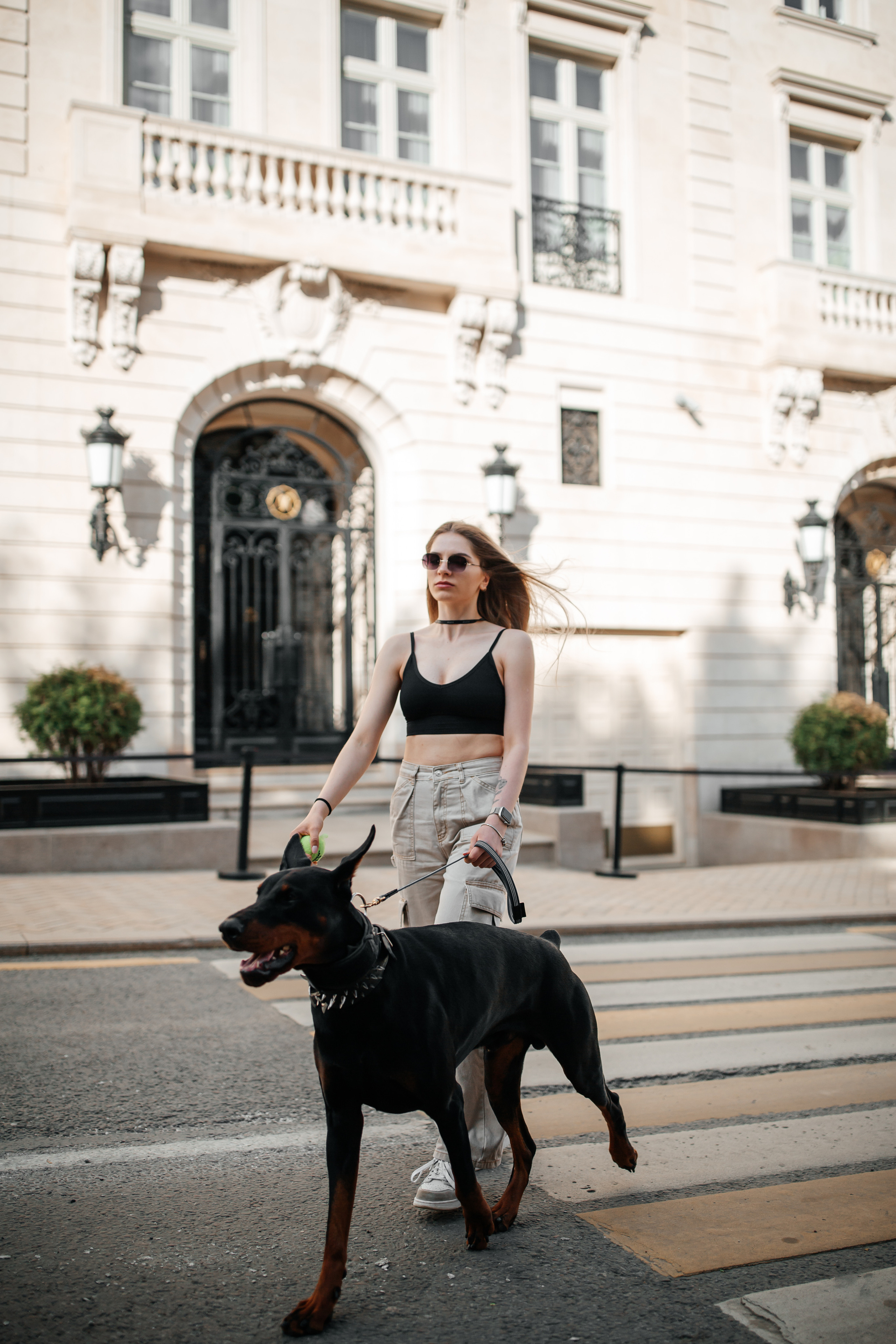 Фото дни с Доберманом. Свадебный фотограф в Москве и Твери