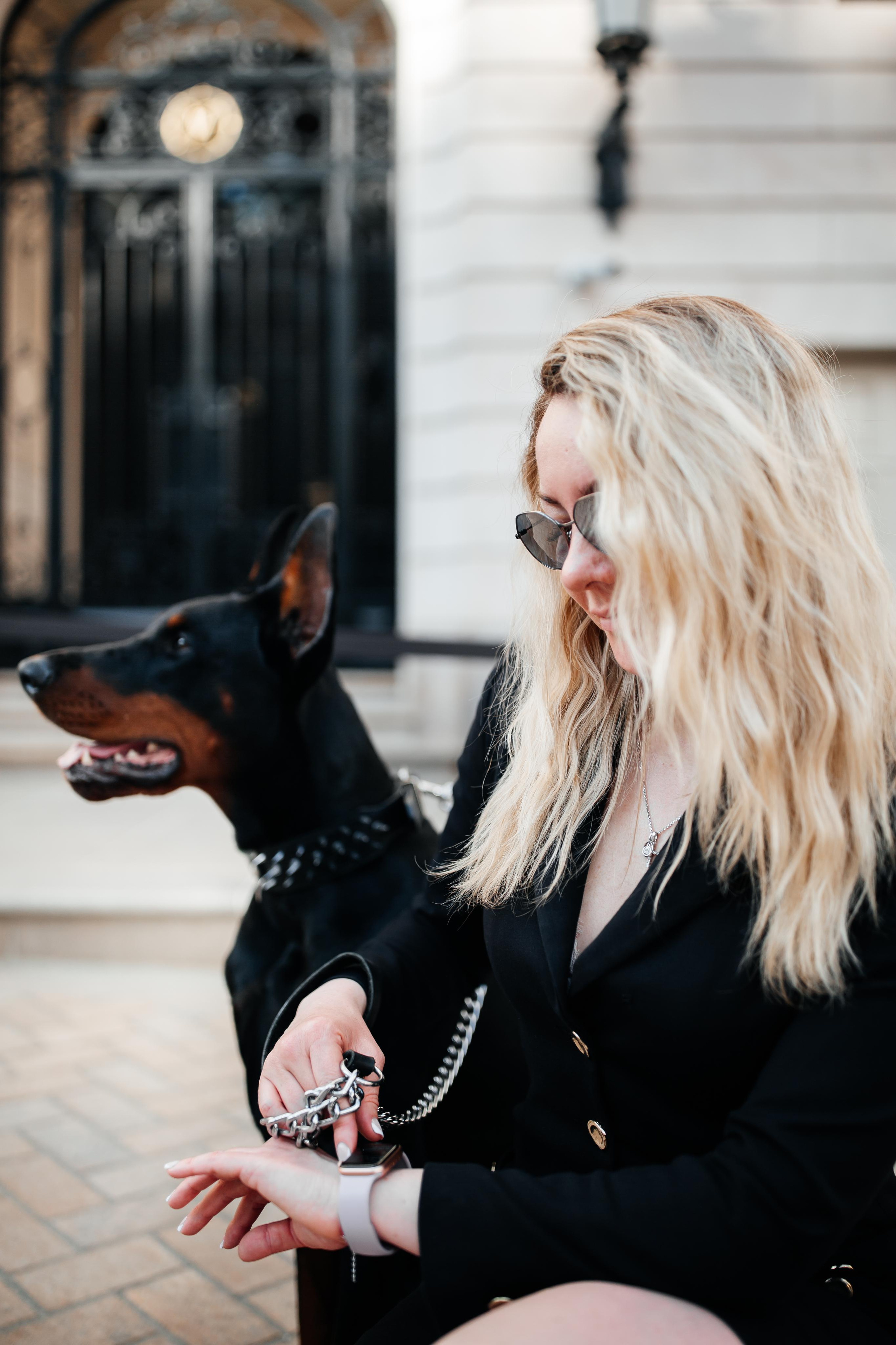 Фото дни с Доберманом. Свадебный фотограф в Москве и Твери