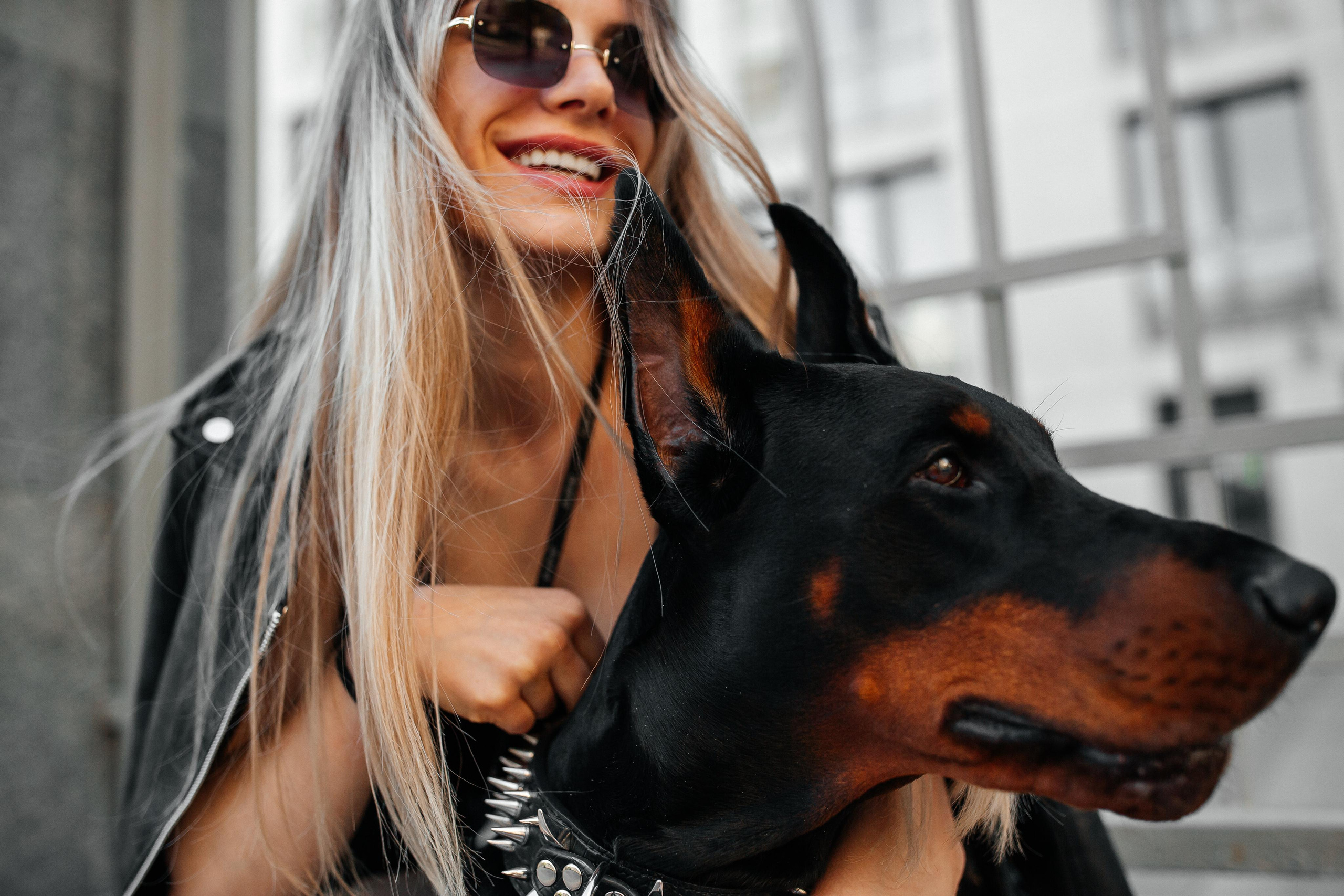 Фото дни с Доберманом. Свадебный фотограф в Москве и Твери