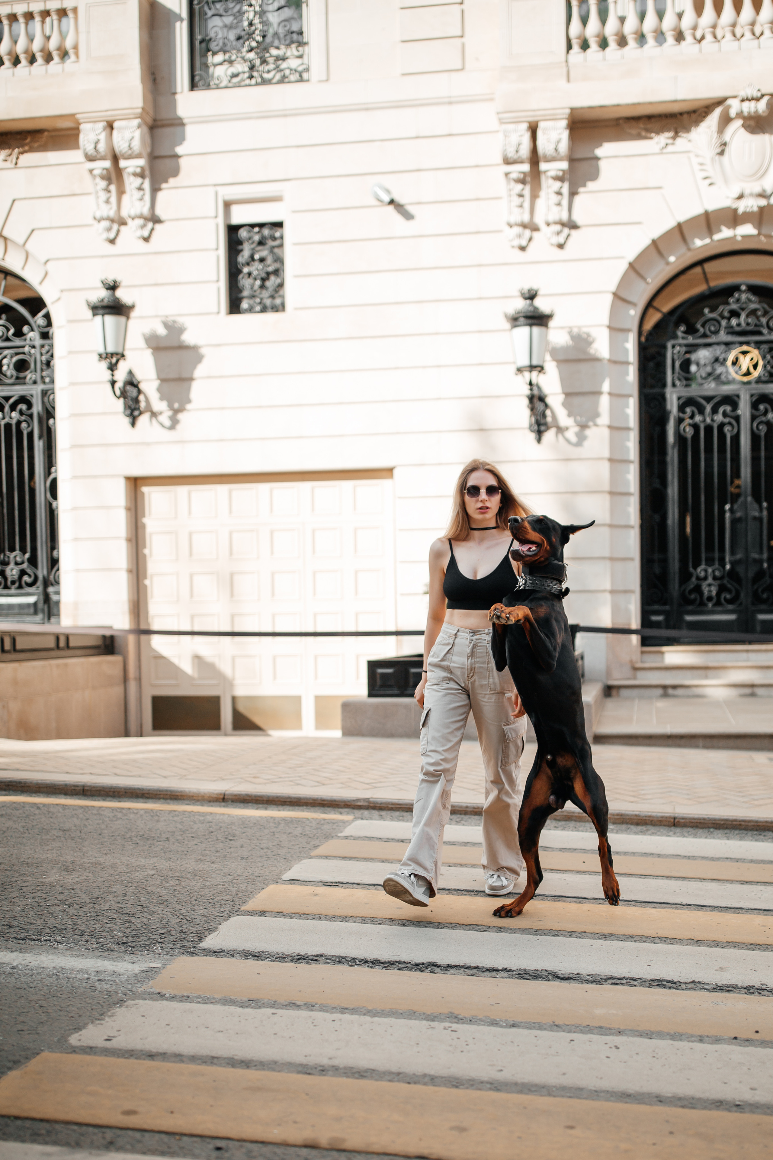 Фото дни с Доберманом. Свадебный фотограф в Москве и Твери