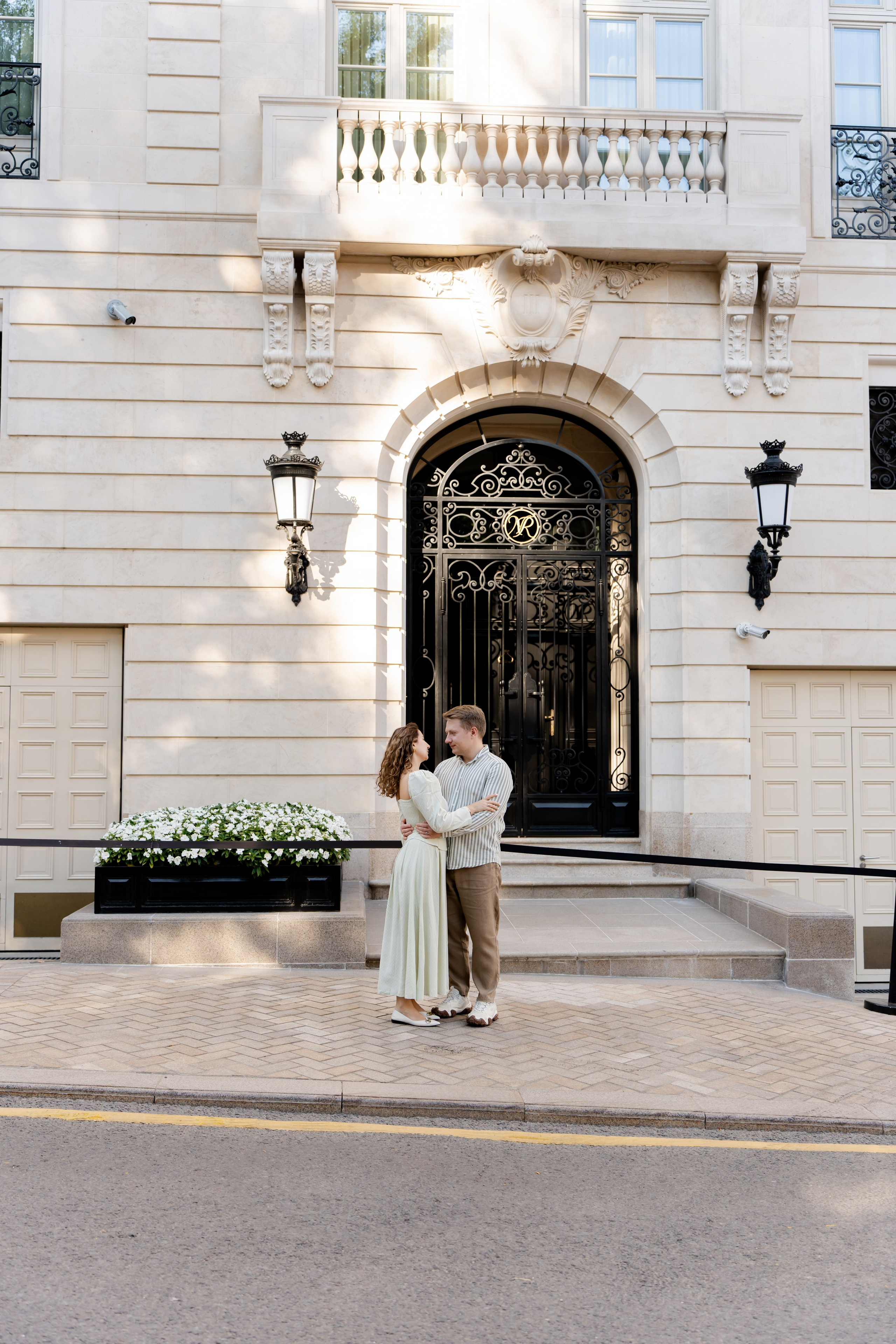 Прогулочная фотосессия для пары. Москва Фотограф