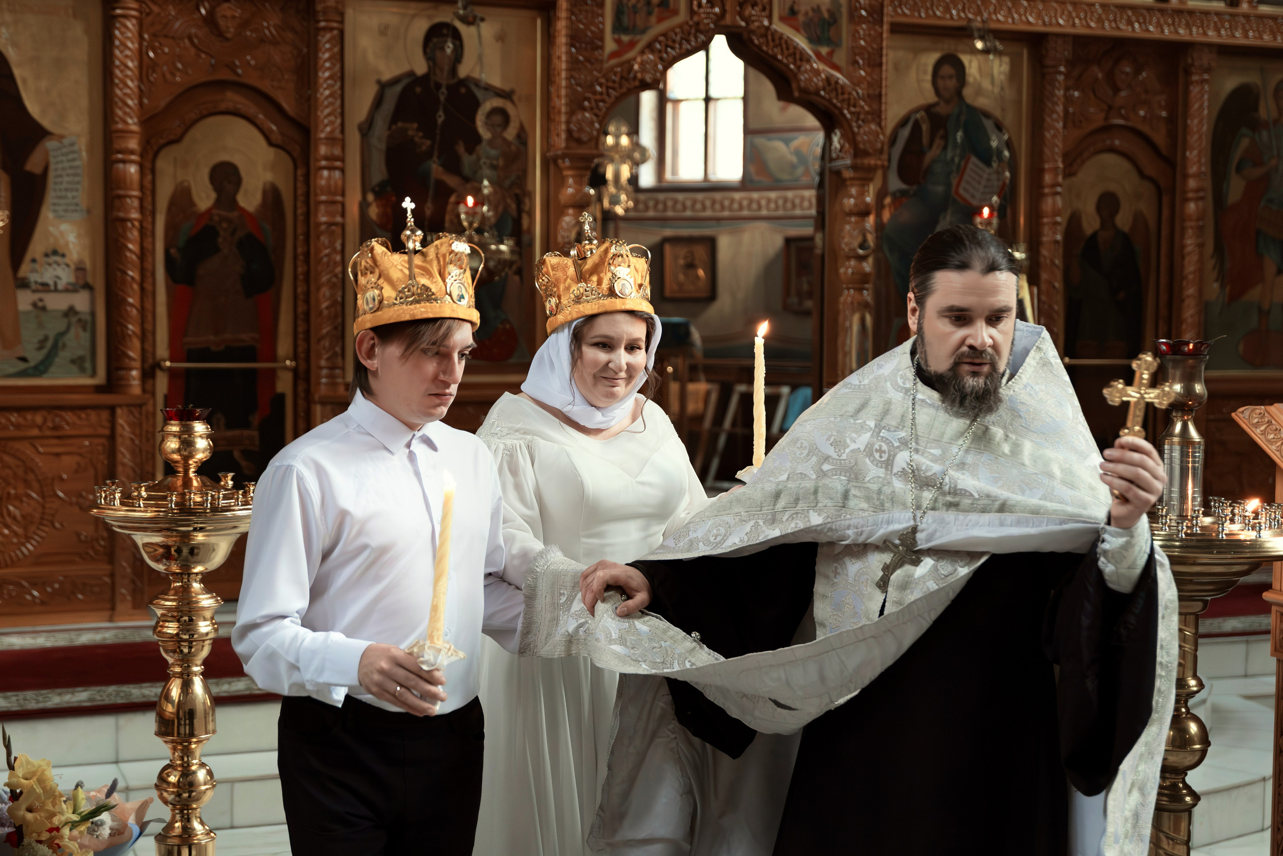 Венчание Владимира и Ольги. ТОП Фотограф на Крещение и Венчание Железногорск Алексей Мещеряков