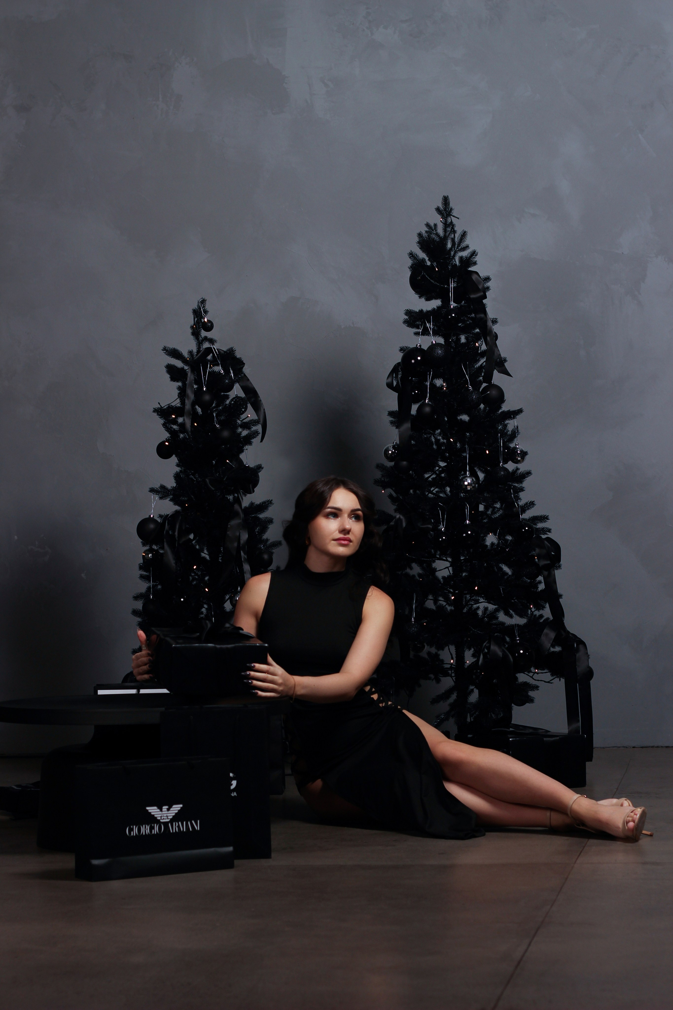 Новый Год в темной стилистике. Фотограф Красноярск