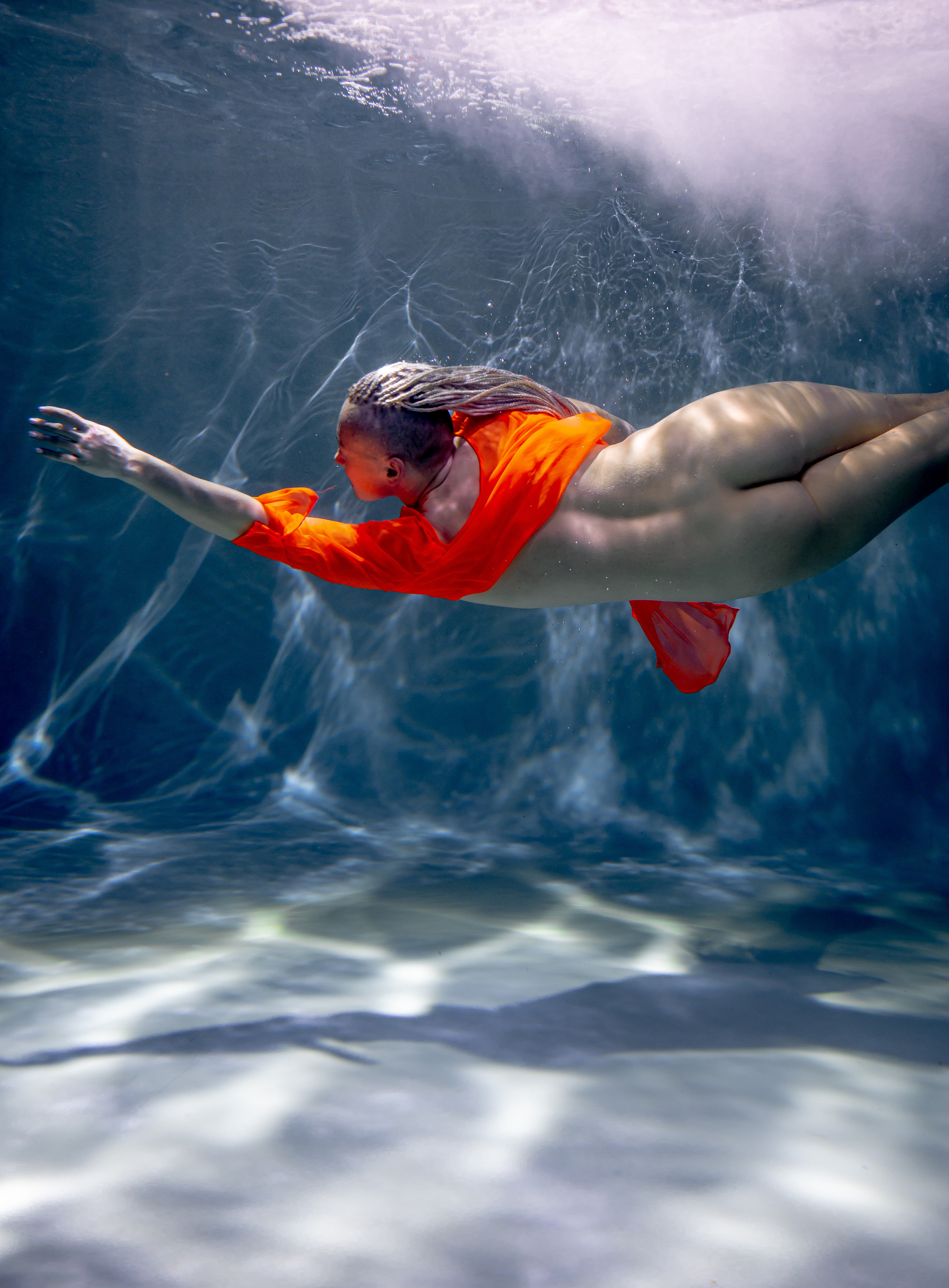 Фотосъемка в воде, аквастудия, девушка в воде