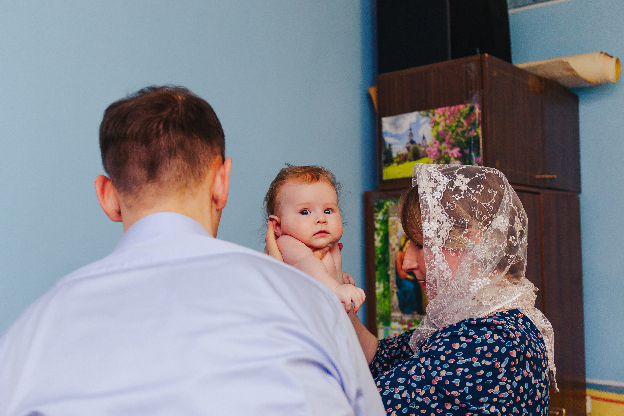 Фотосессия крещения малыша. Фотограф новорожденных и детский в Сергиевом Посаде Кругликова Юлия