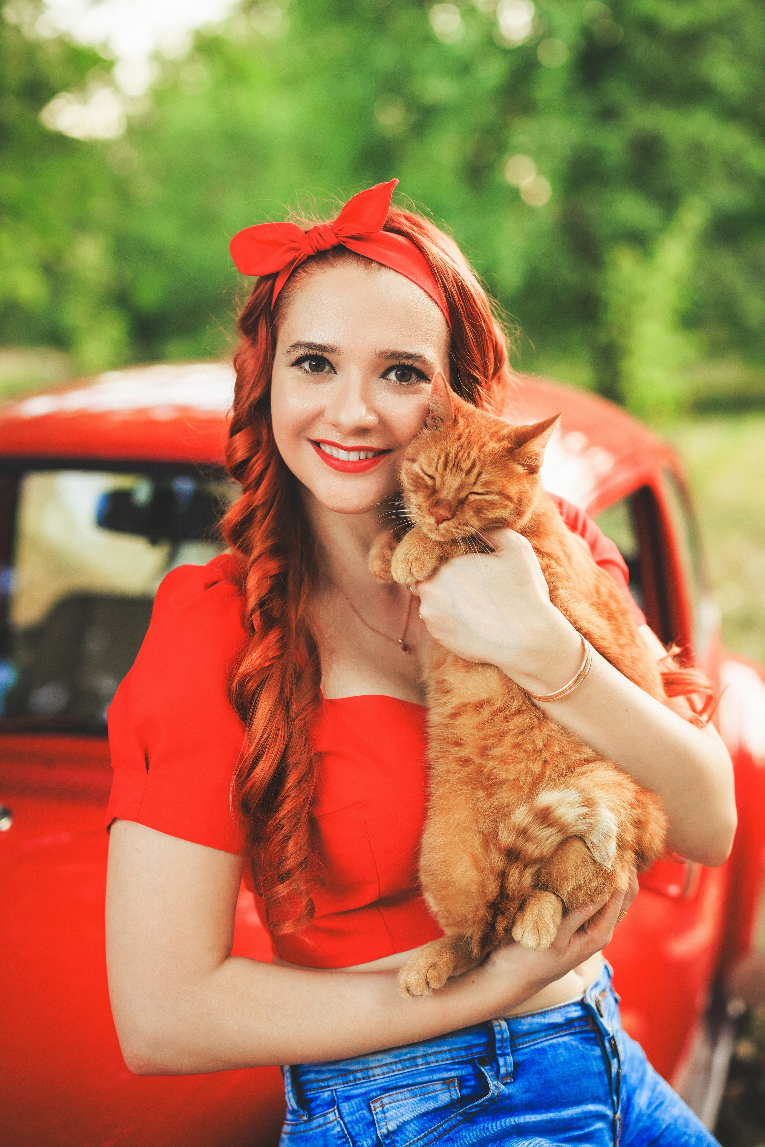 Летняя фотосессия с арбузами и ретро автомобилем. Семейный и детский фотограф в Краснодаре Анна Трашкова