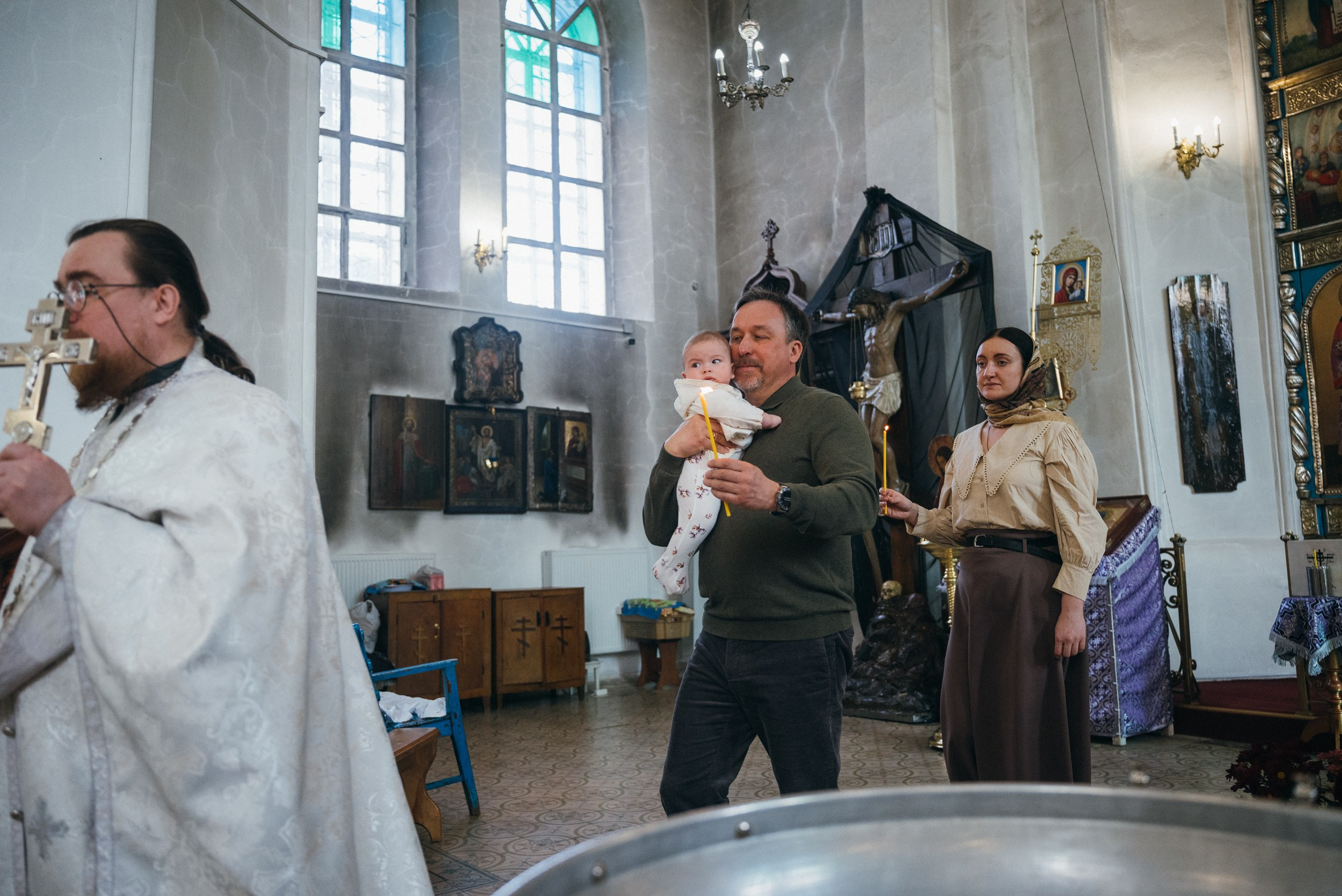 Фотосъемка таинства крещения млд. Захарии. Семейный фотограф на крещение, венчание в Иваново Галина Скурихина