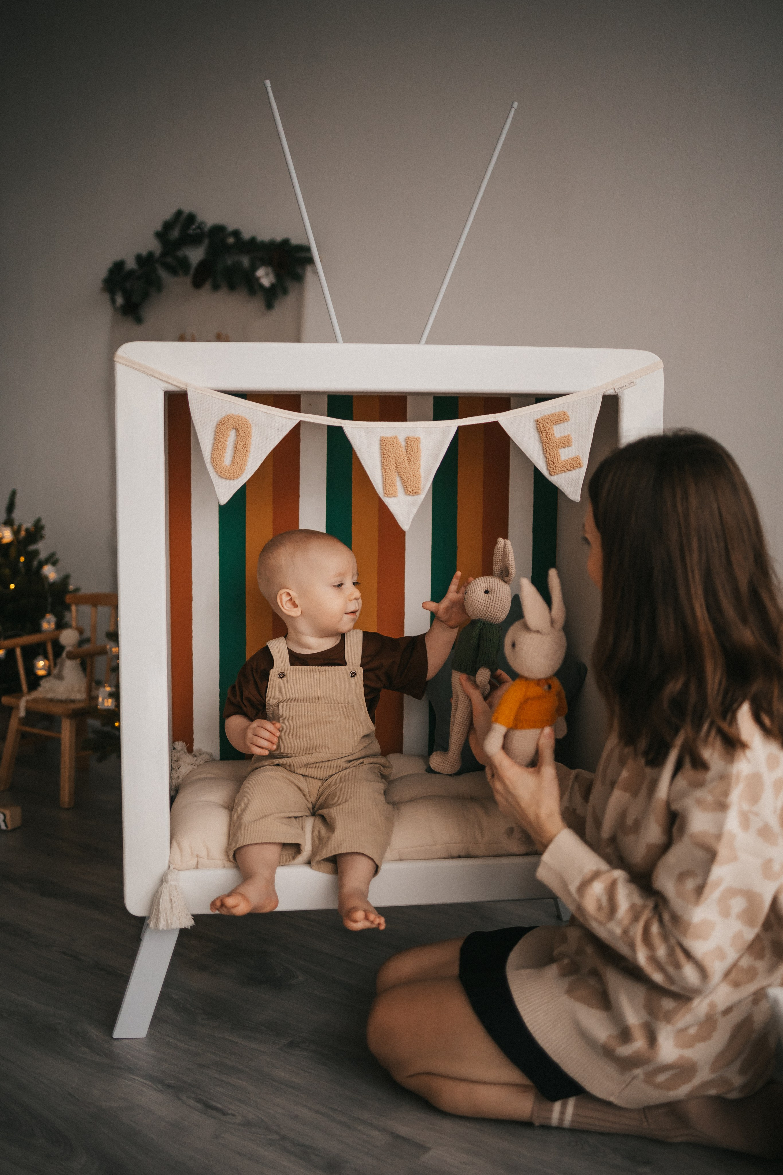 Саше 1 годик в новогодних локациях. Фотограф Нижний Новгород