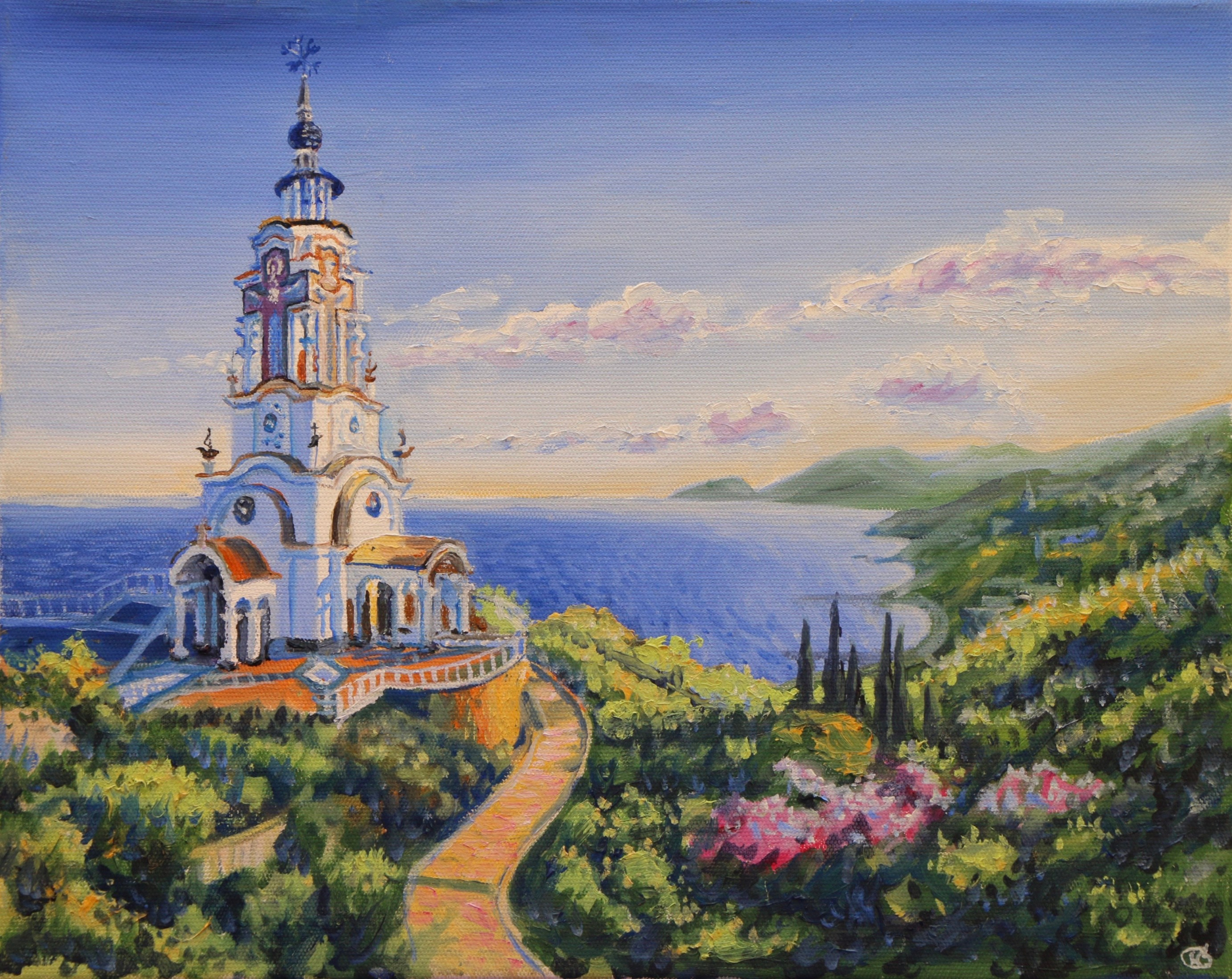 Крымский пейзаж. Продажа картин маслом на холсте в г. Ялта