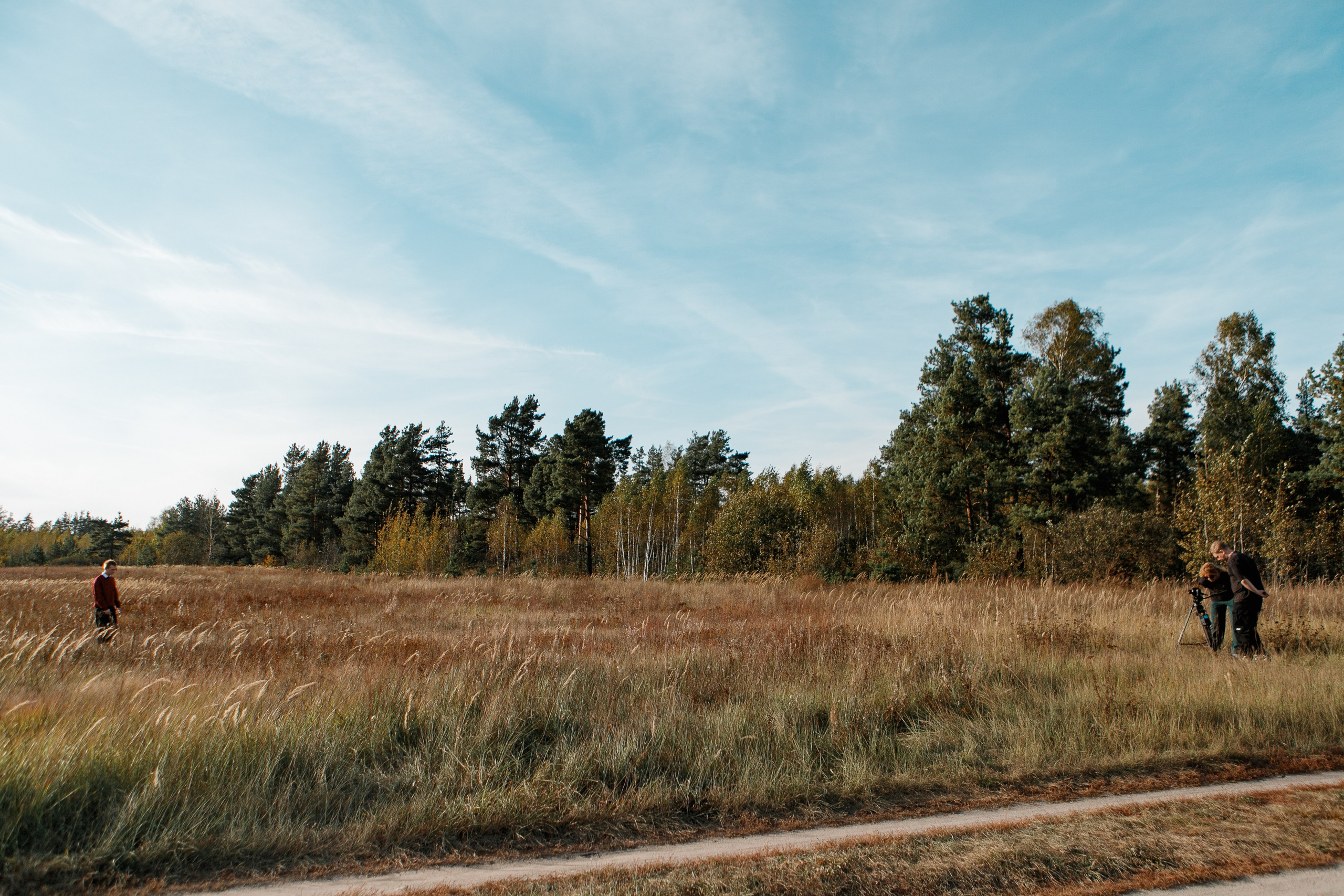Backstage. Съемка клипа в поле. Фотограф Анастасия Кулешова