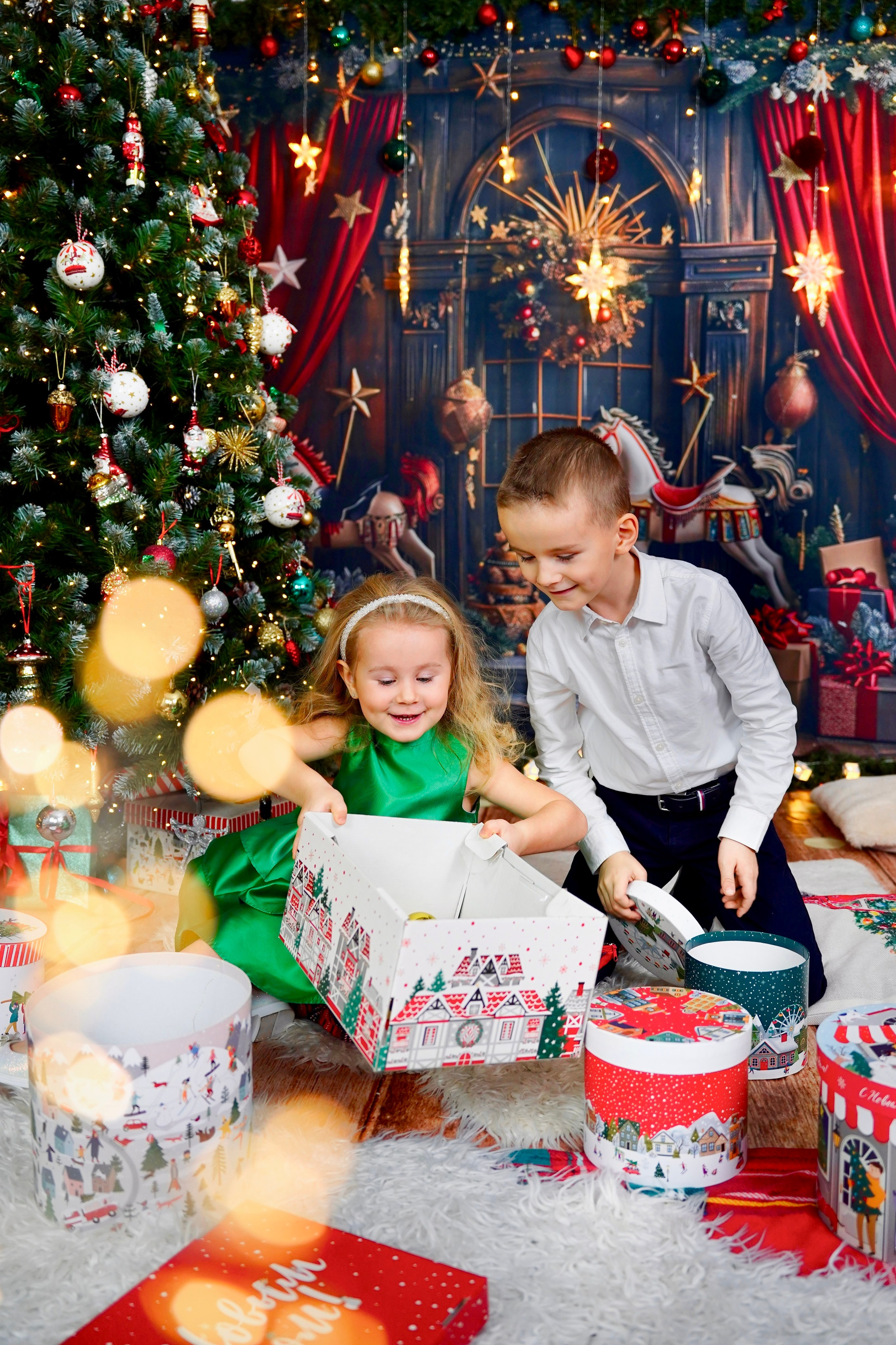 Новогодний фотопроект 2025 № 4. Семейный и детский фотограф Александра Гвоздикова