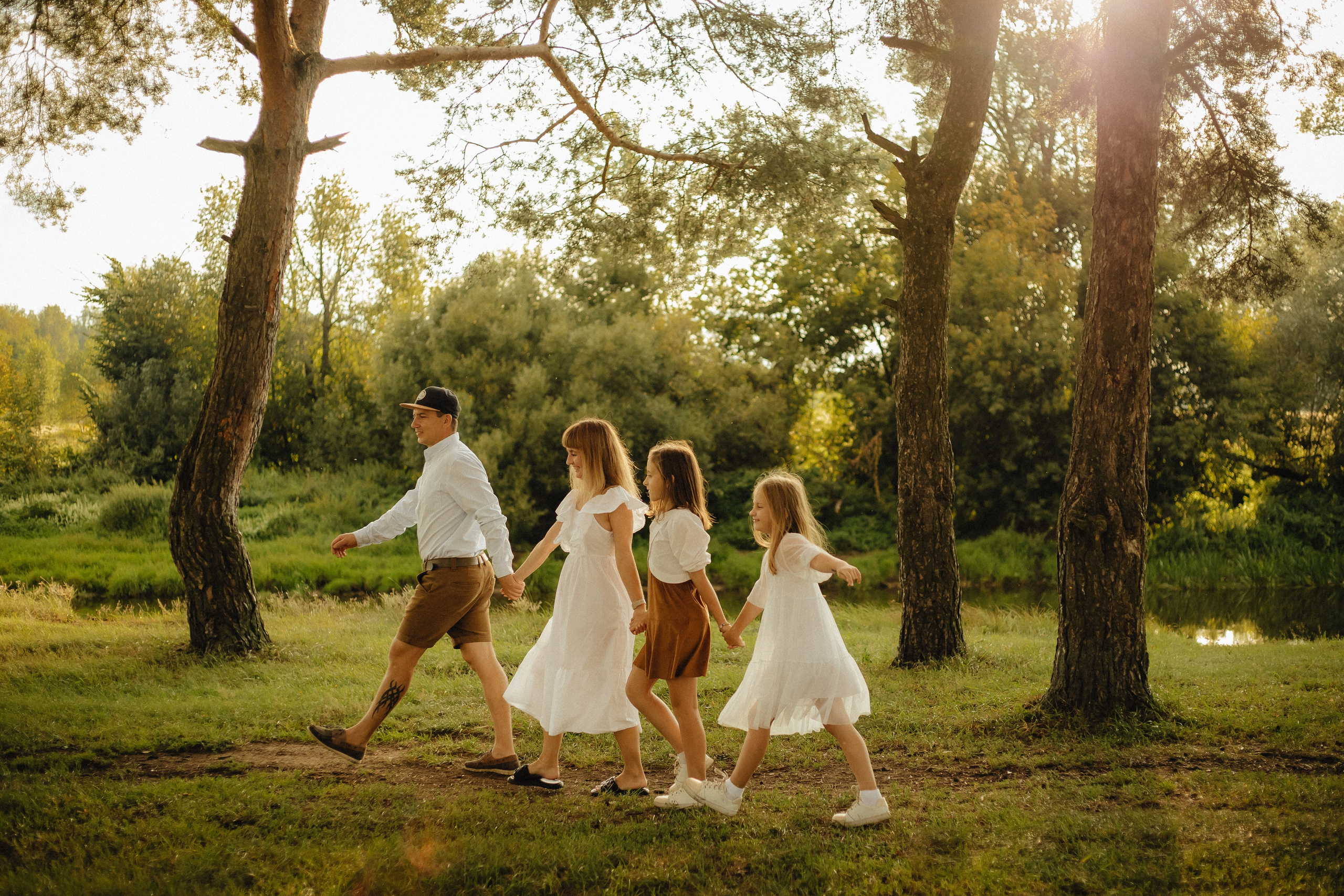 Анастасия и Роман с дочками. Семейный фотограф в Москве и Московской области Лазутина Валентина